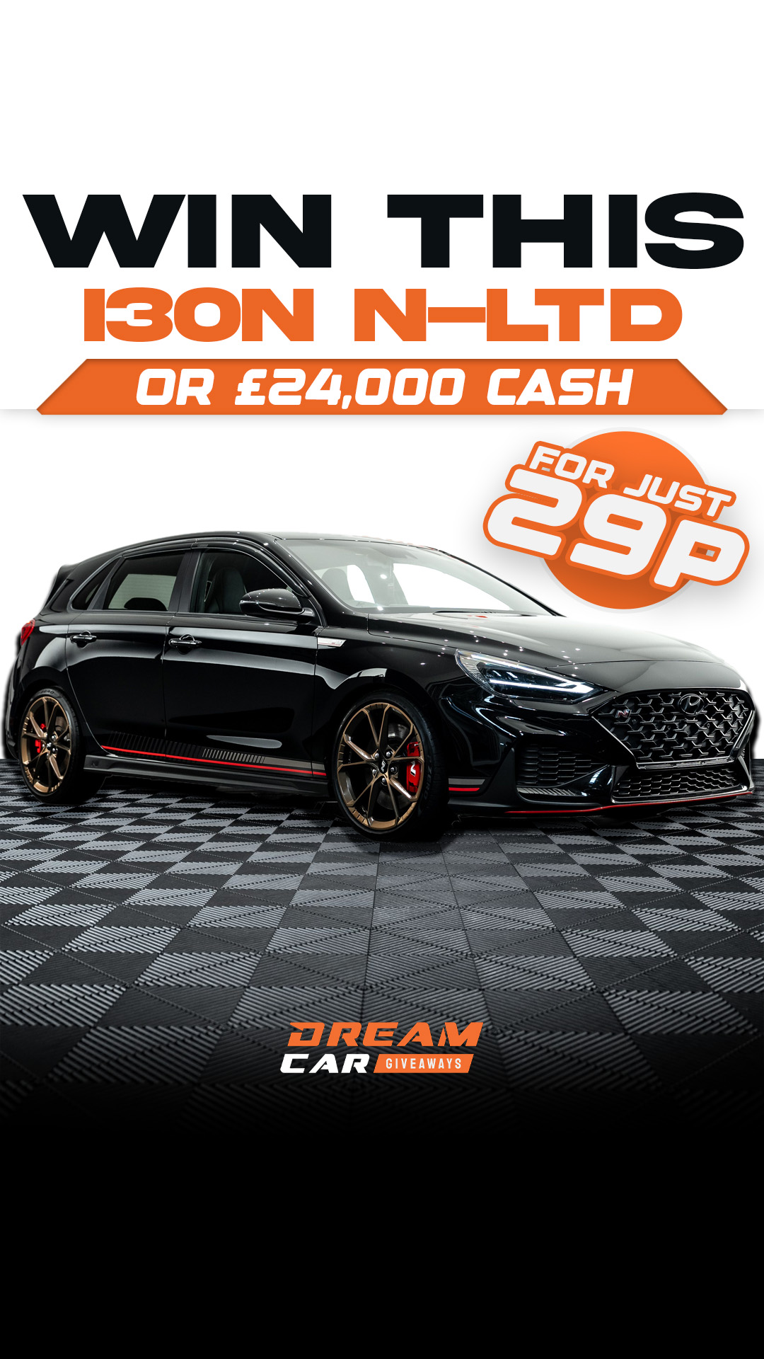 Dream Car Giveaways Facebook ad