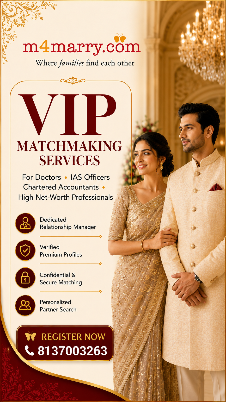 M4Marry Tamil Facebook ad