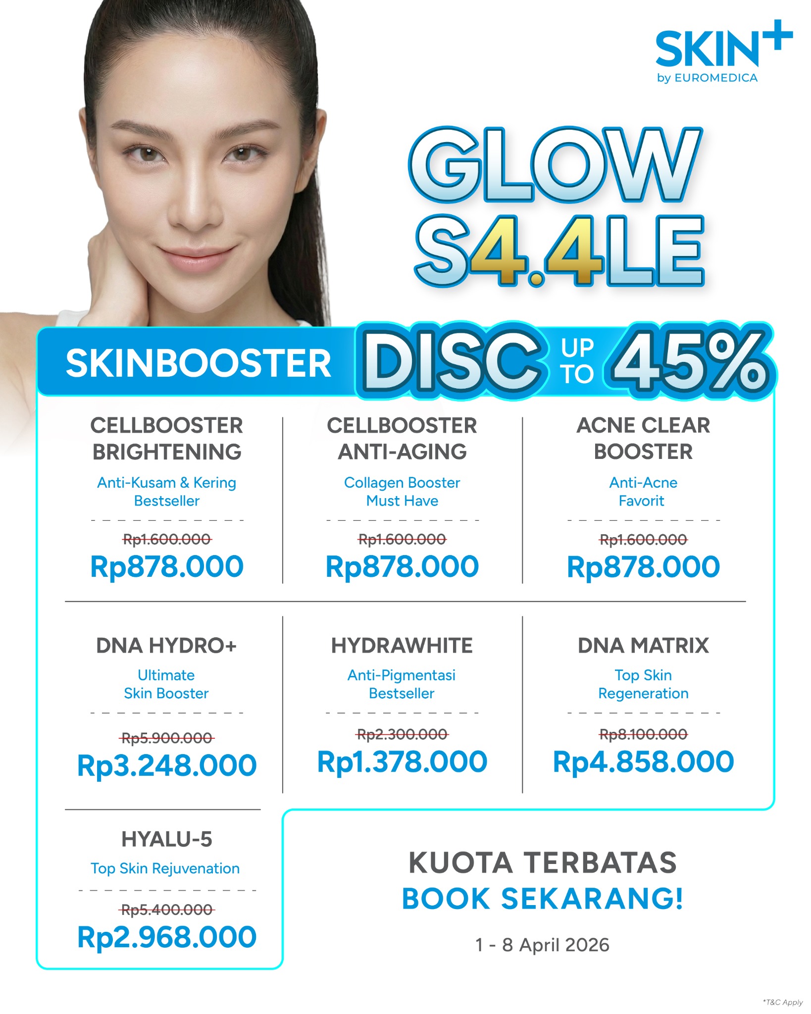 Skinplus by Euromedica Group Facebook ad from Apr 1, 2026