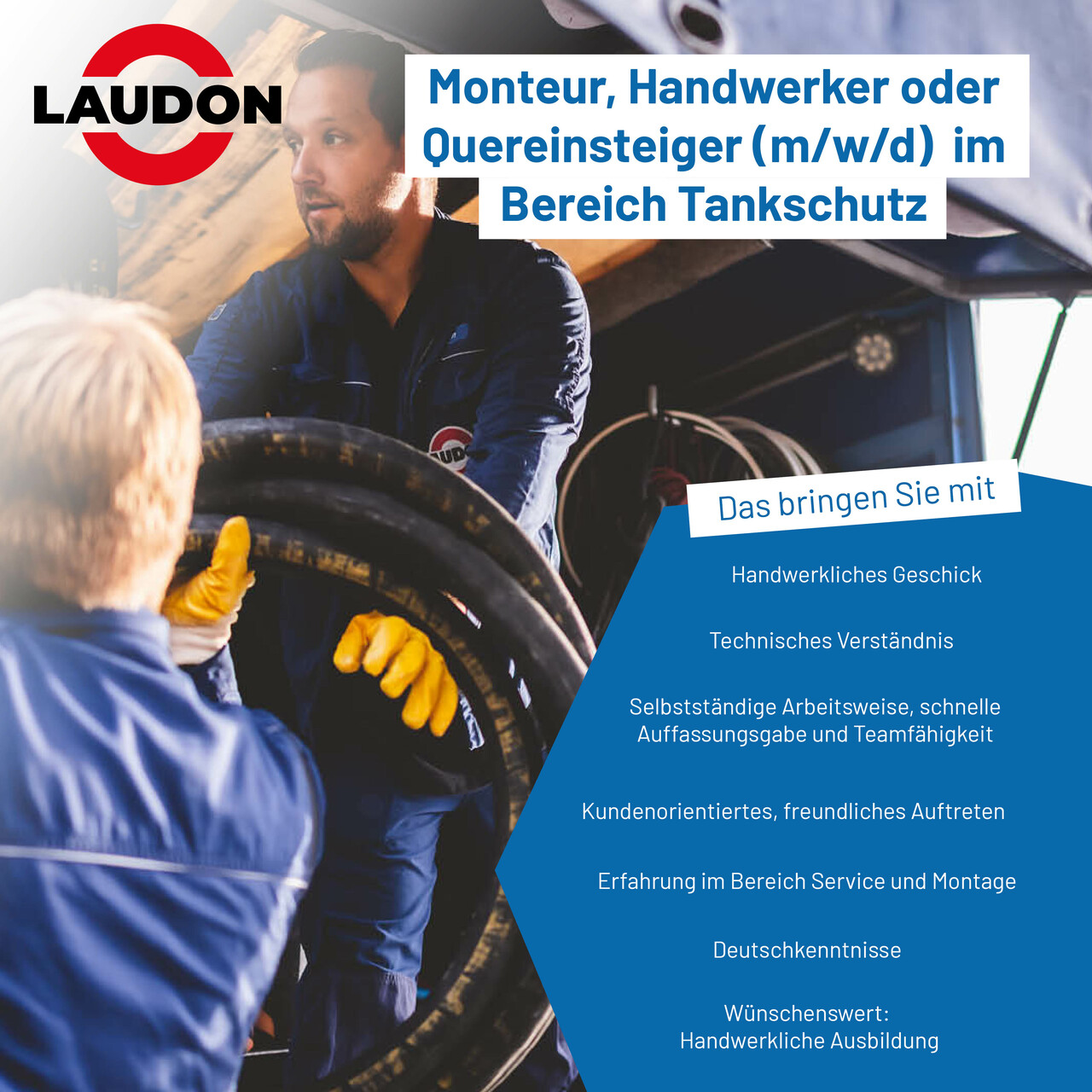 Laudon GmbH & Co. KG Facebook ad: Wir suchen Verstärkung!