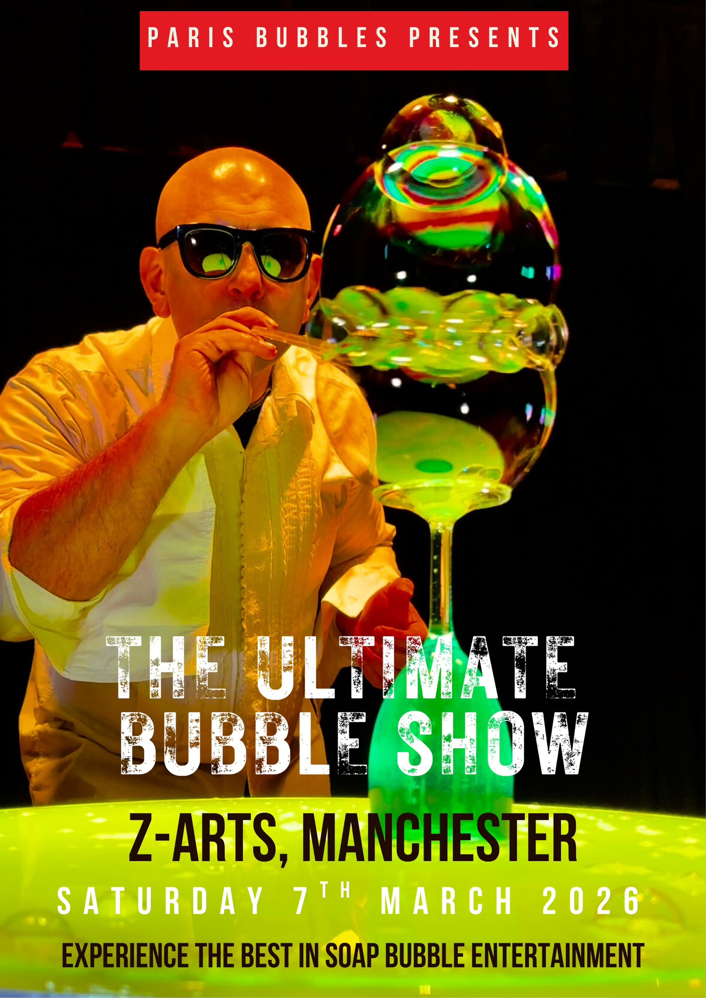 Paris Bubbles Entertainment Facebook ad: The Ultimate Bubble Show