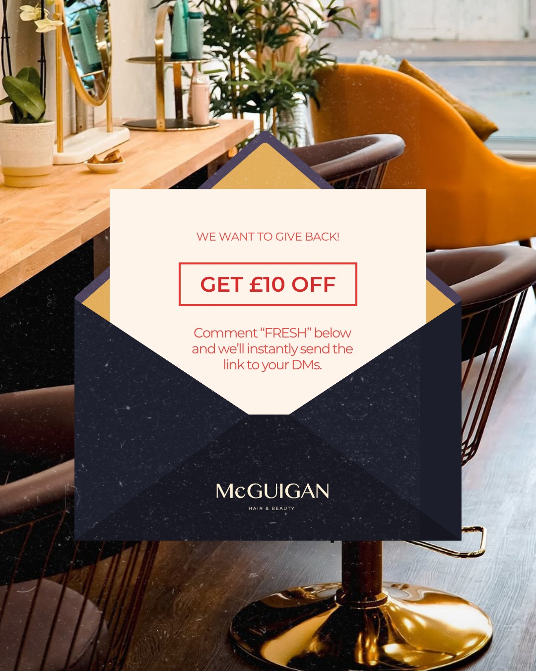 McGuigan Hair & Beauty Facebook ad: Make an appointment at McGuigan Salon - 24 High Street…