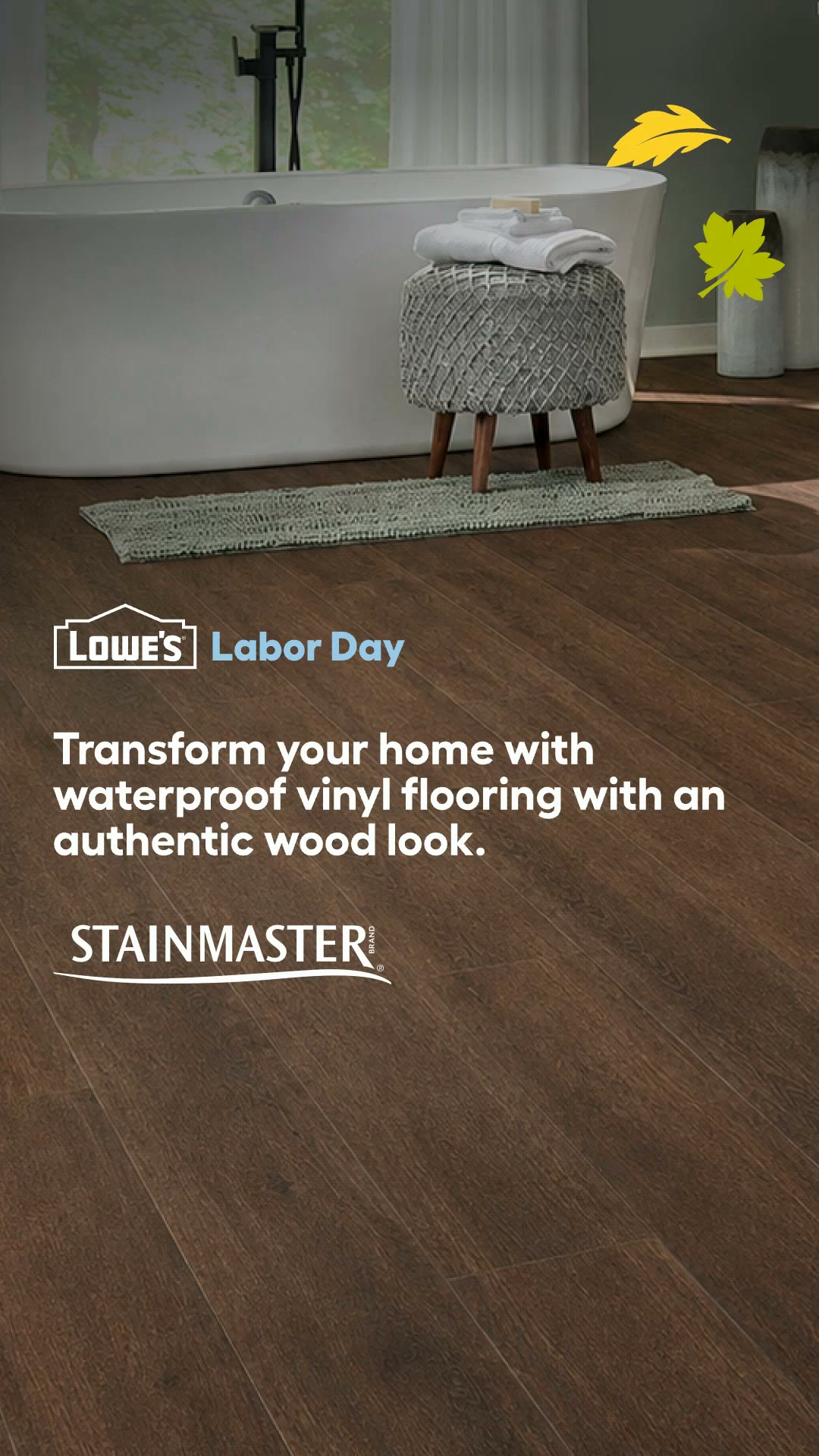 Lowe's Home Improvement Facebook ad: Easy-to-install floors