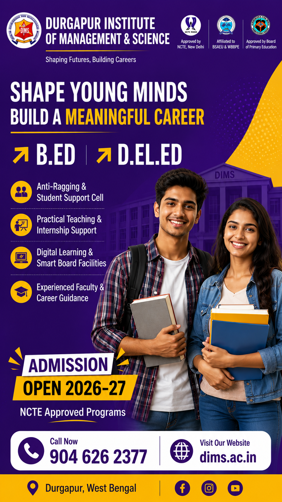 Durgapur Institute of Management & Science Facebook ad
