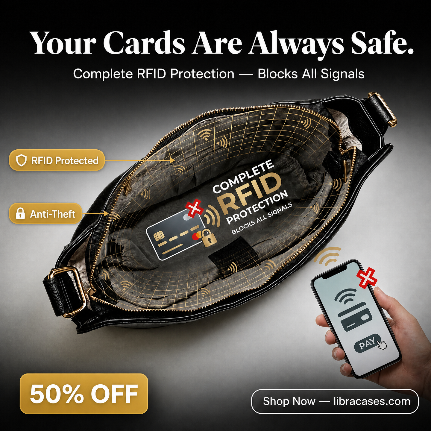 Libra Cases Facebook ad