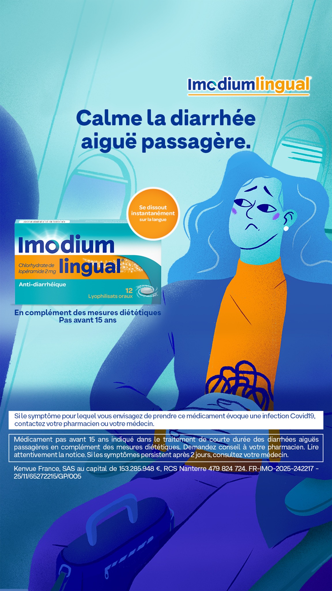 Gamme Imo France Facebook ad: Imodiumlingual: une action rapide et efficace | Gamme Imo