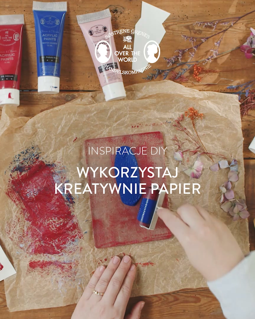 Søstrene Grene Facebook ad: Wykorzystaj kreatywnie papier