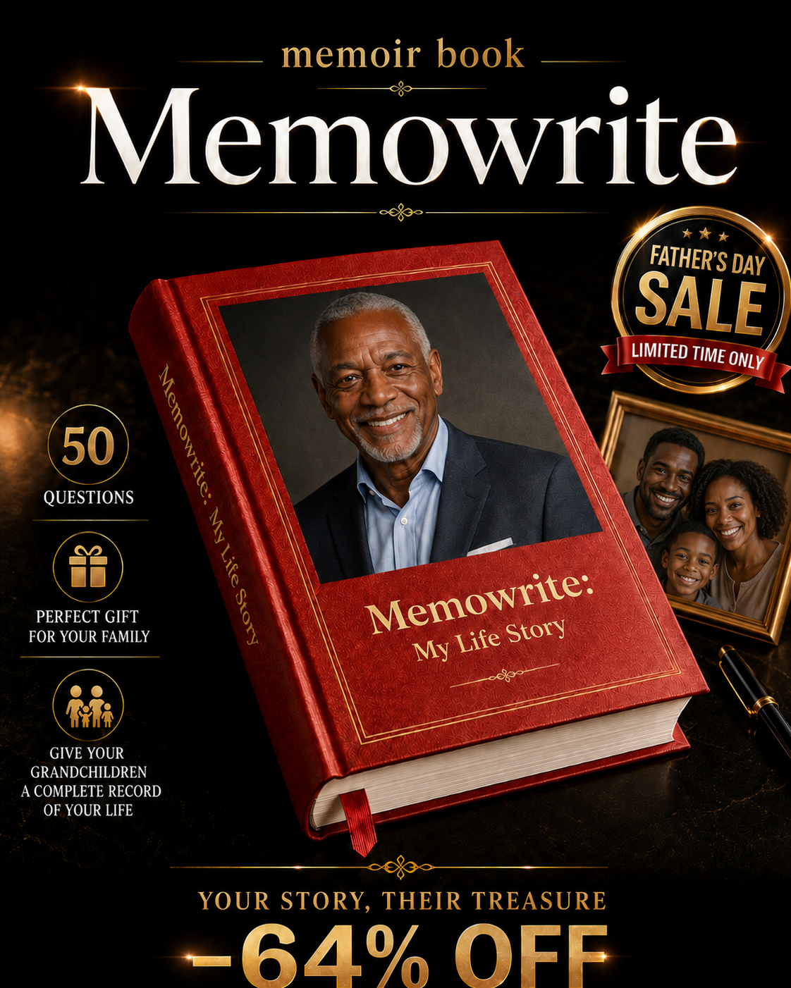 Memowrite Facebook ad