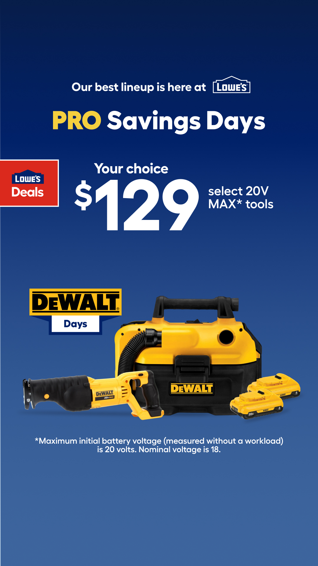 Lowe's Home Improvement Facebook ad