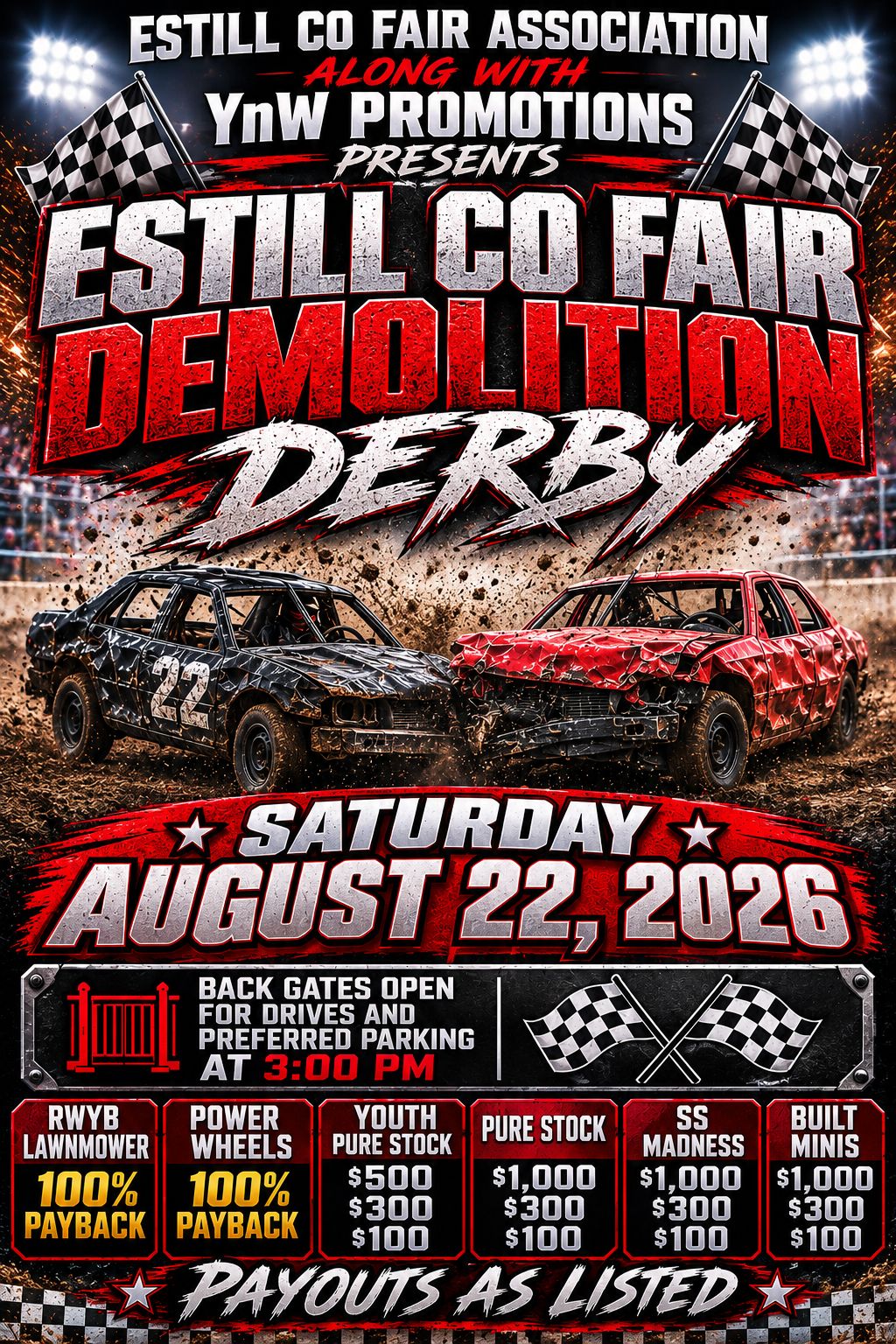 Estill County Fair Association Facebook ad: Estill Co Fair Association Demolition Derby