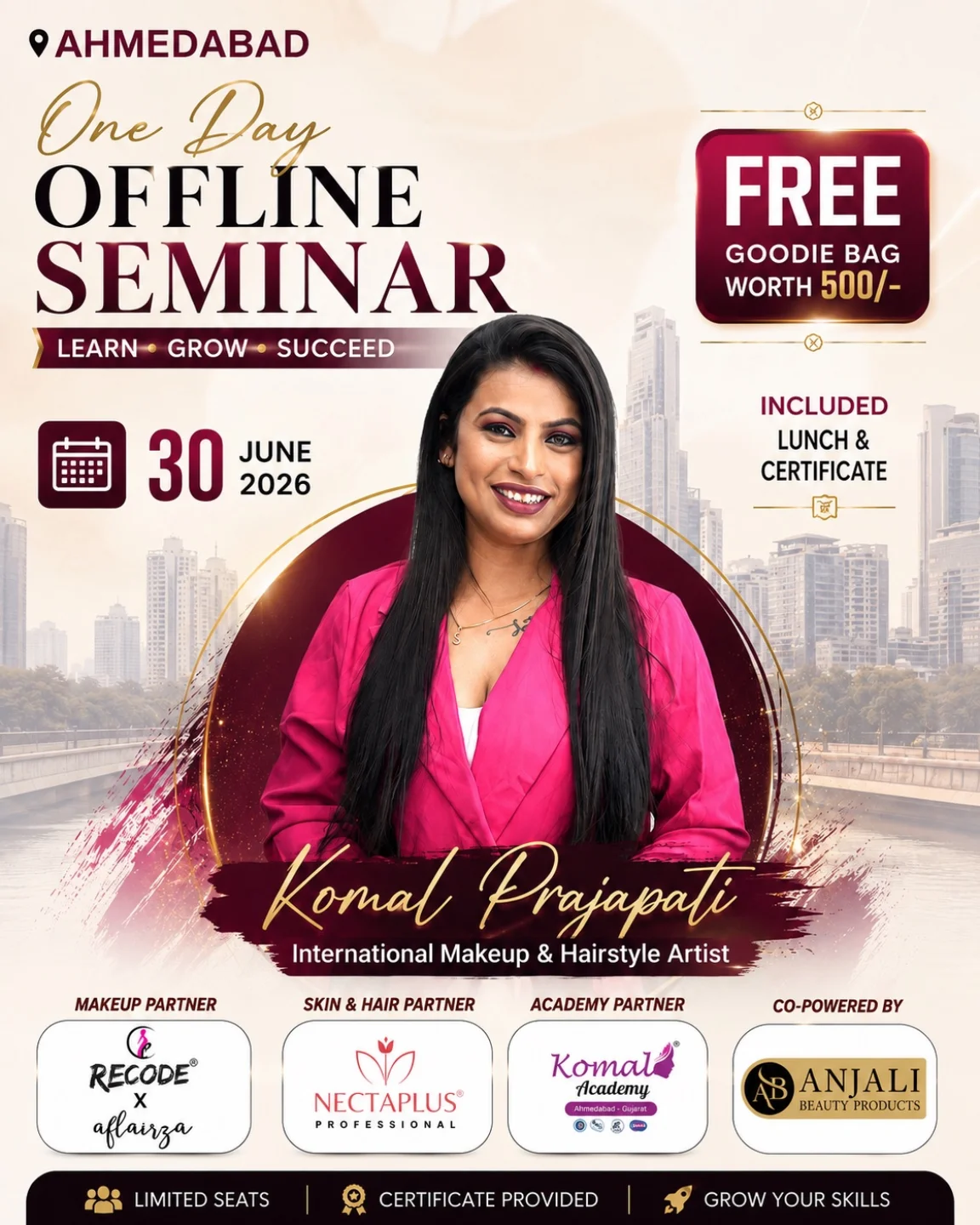Komal Beauty Care & Academy Facebook ad