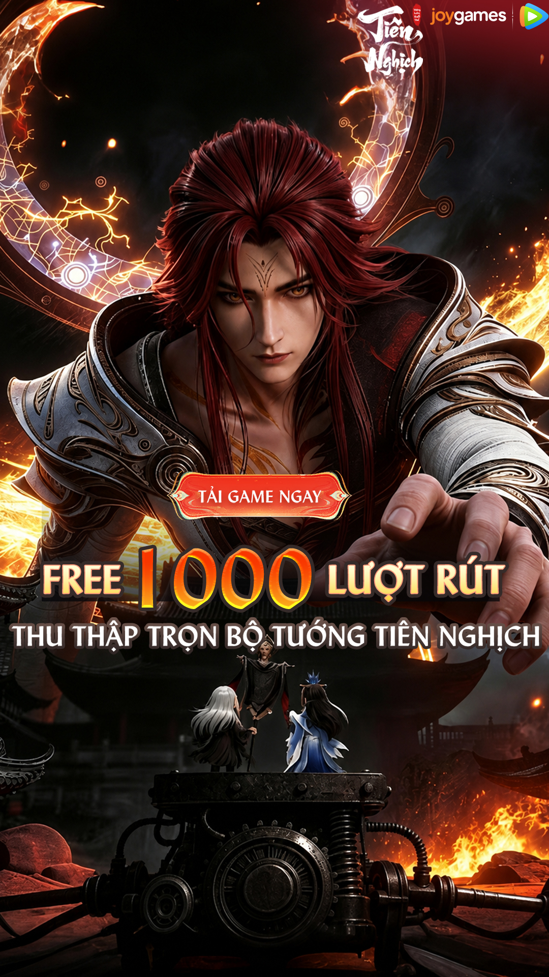 Tiên Nghịch Mobile - JoyGames Facebook ad: Tải ngay, Nhận FREE 1000 lượt gacha mỗi ngày!