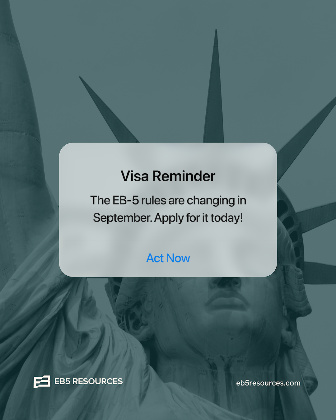 EB5 Resources US EB-5 visa investments Facebook ad from Apr 8, 2026