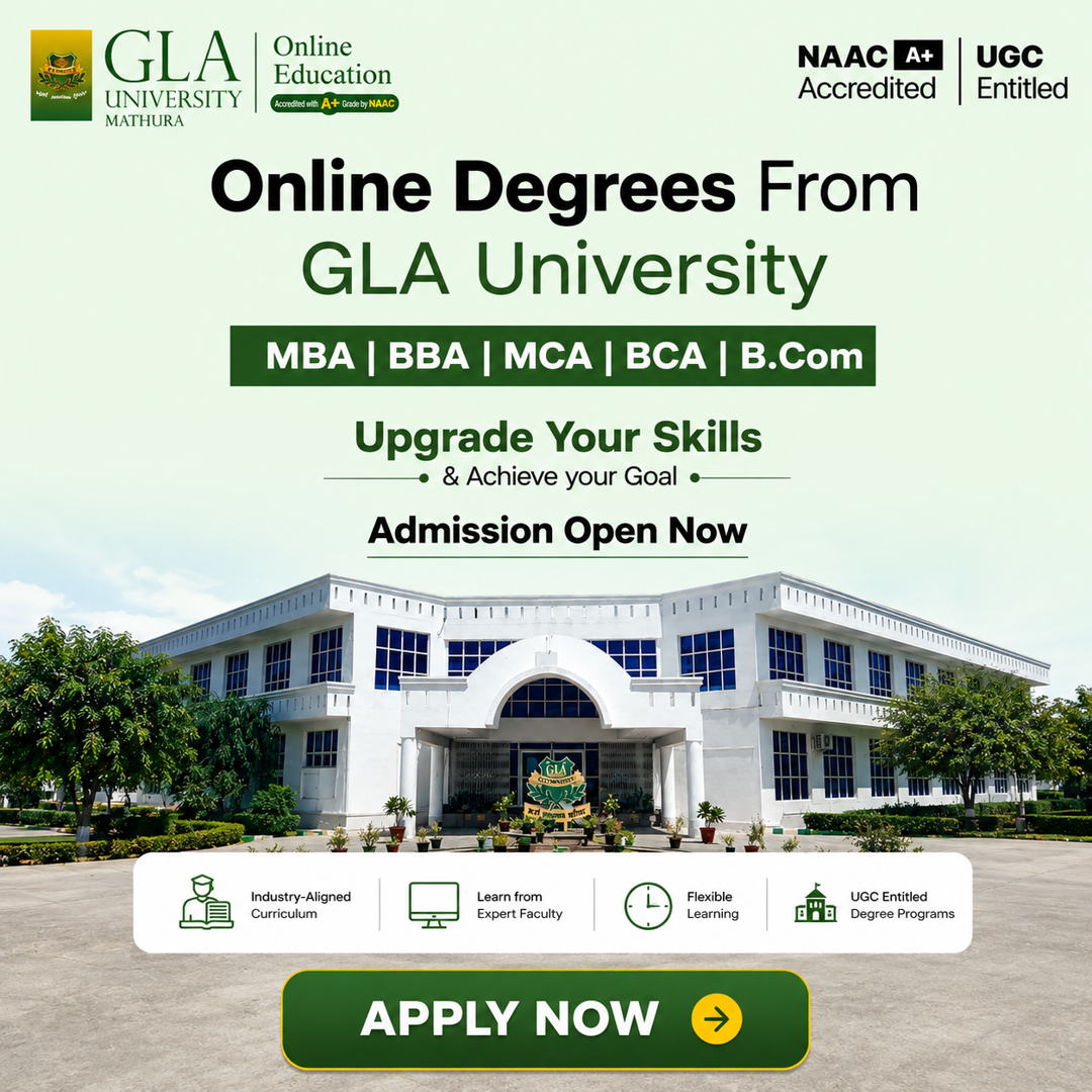 GLA University Online Degree Programs Facebook ad