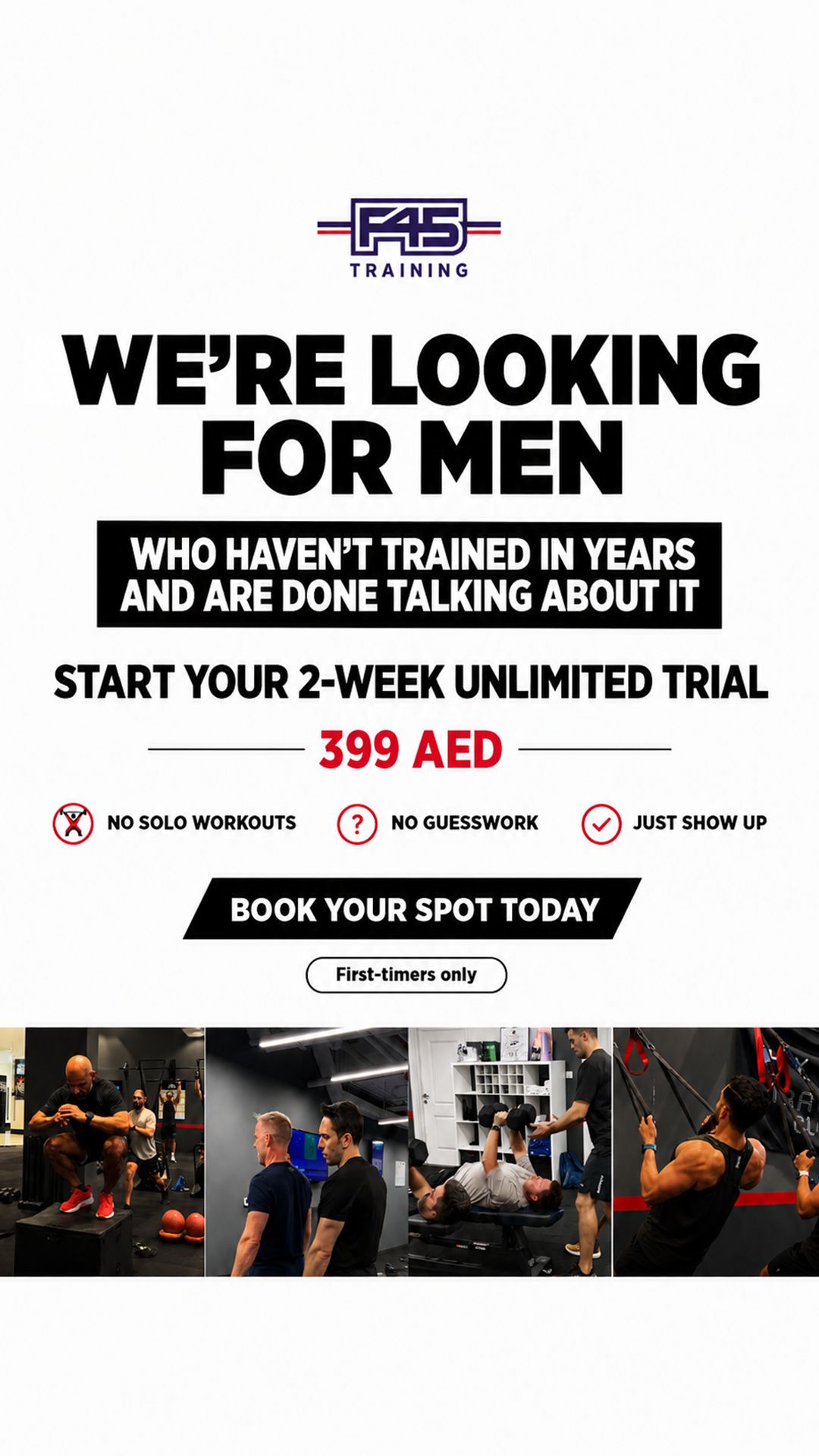 F45 Training Town Square Dubai Facebook ad