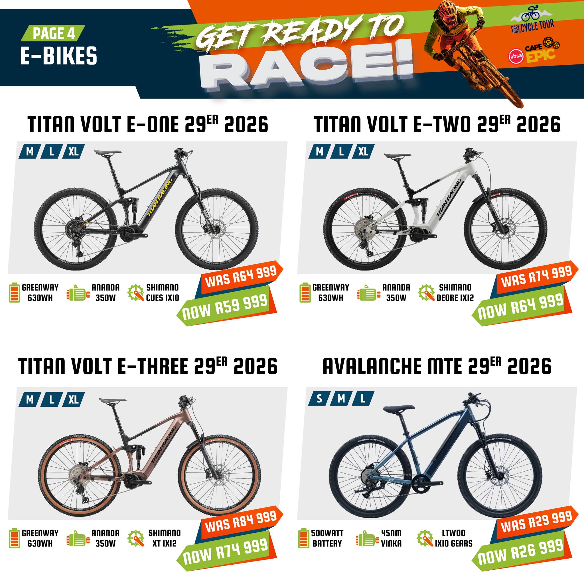 Solomons Cycles Facebook ad: GET READY TO RACE, Solomons Cycles SALE!