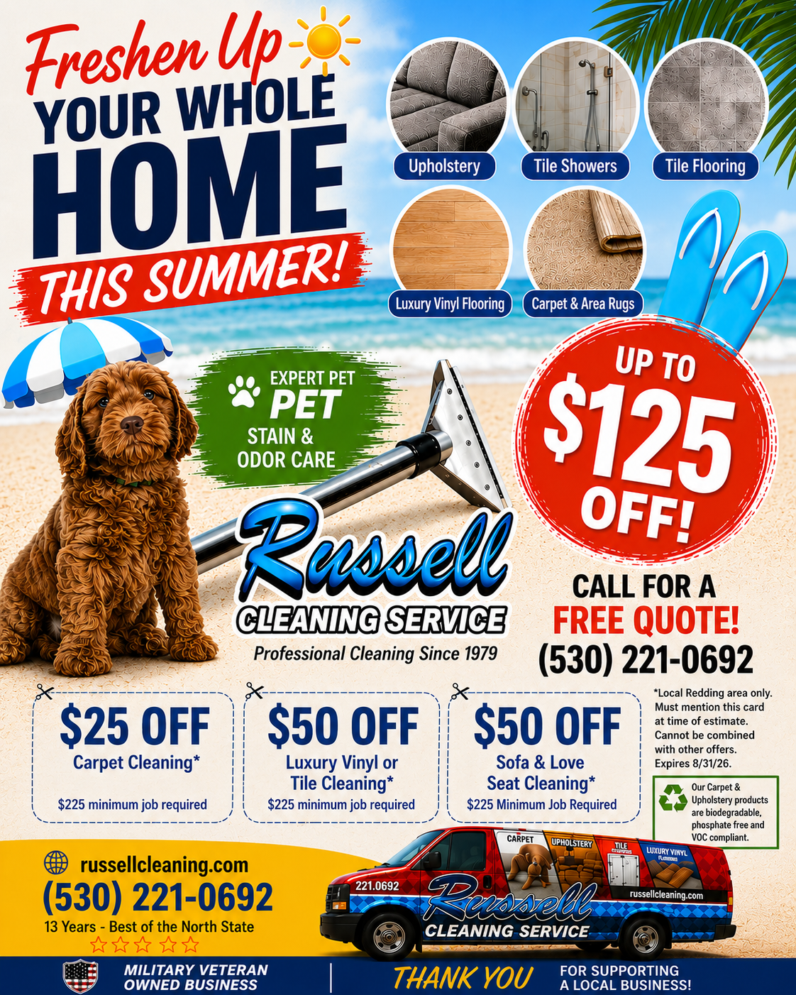 Russell Cleaning Service Facebook ad