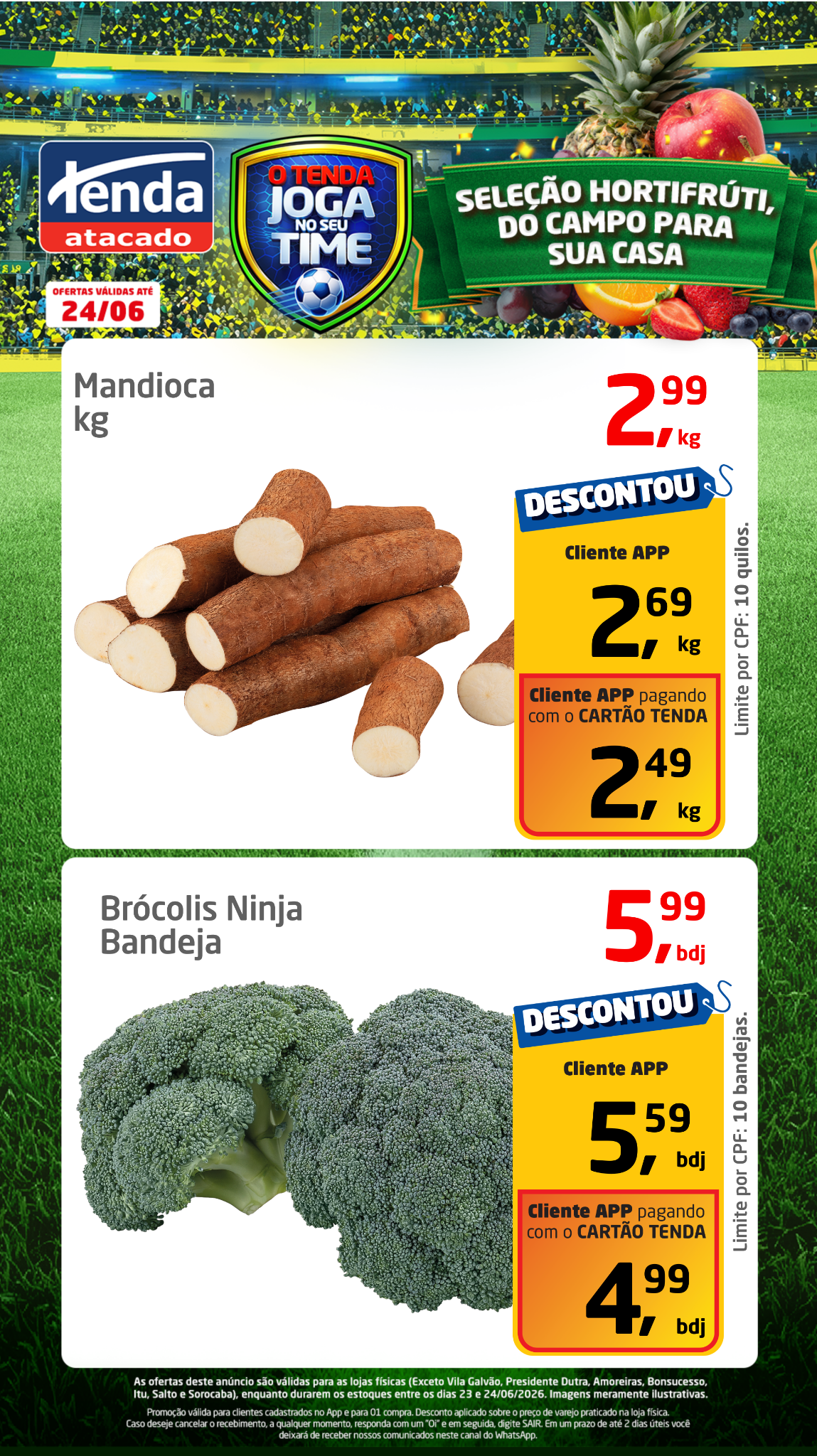 Tenda Atacado Facebook ad