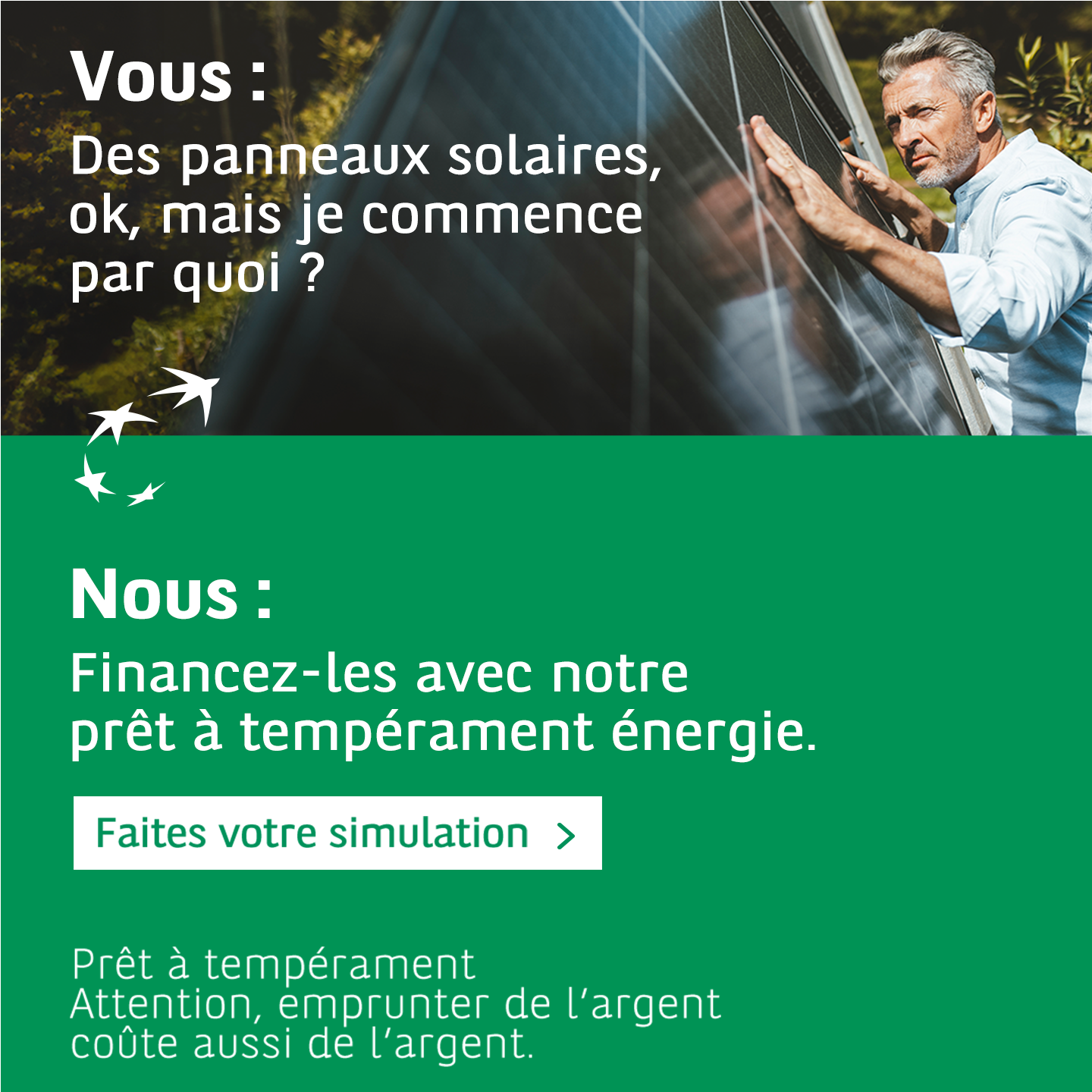 BNP Paribas Fortis Belgique Facebook ad