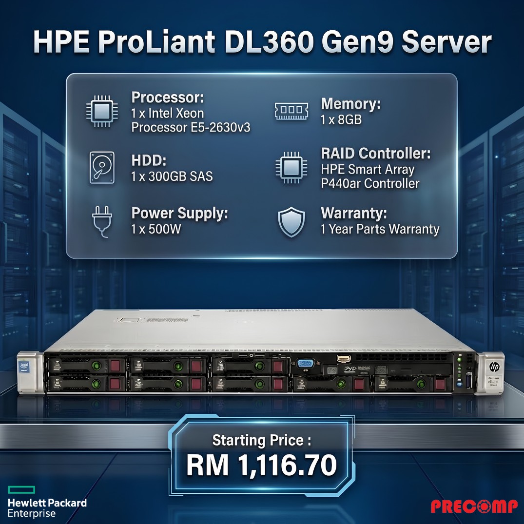 Server2u.net Facebook ad: Refurbished HPE ProLiant DL360 Gen9 Server delivers…