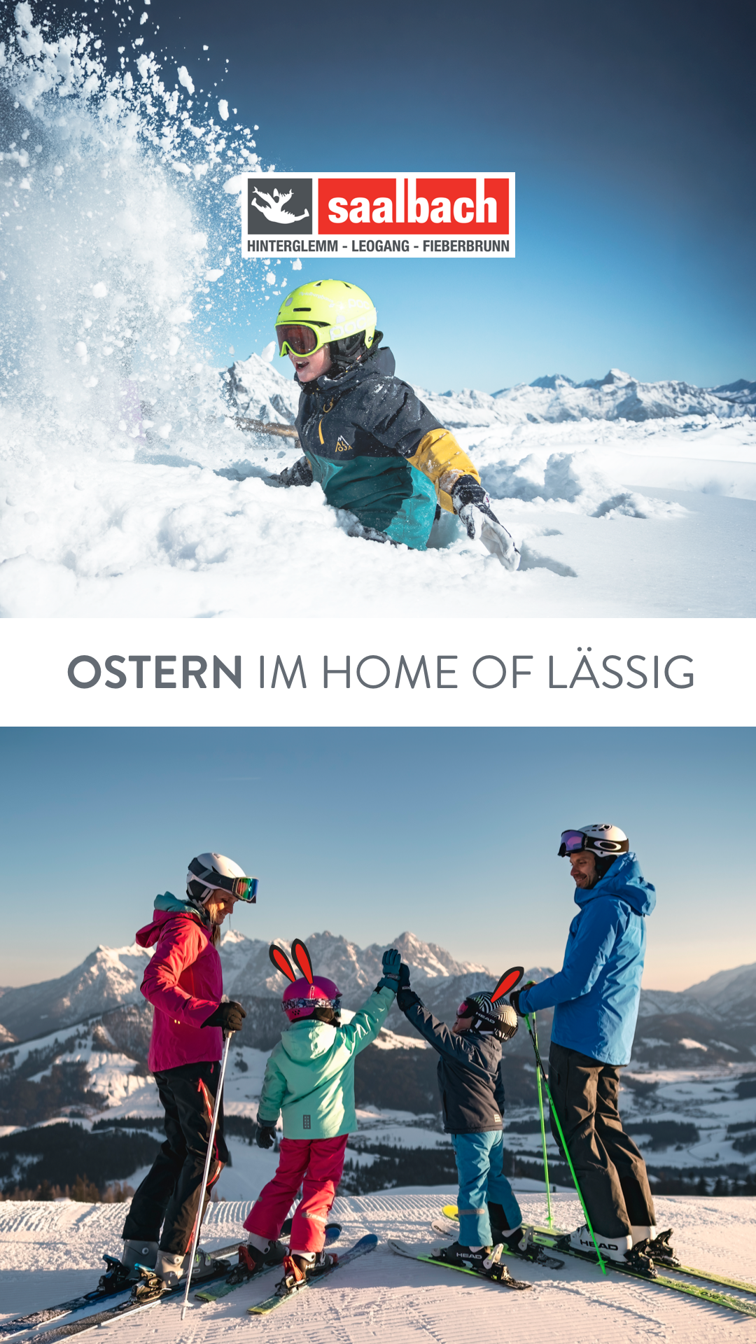 Saalbach Hinterglemm Leogang Fieberbrunn Facebook ad from Mar 16, 2026