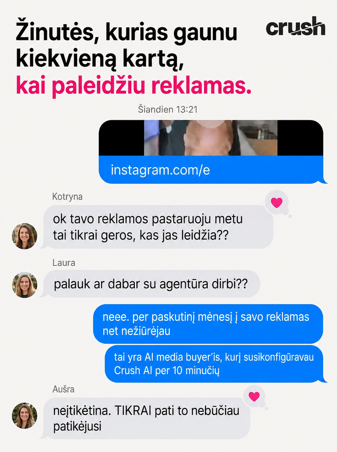 trycrush.ai Facebook ad
