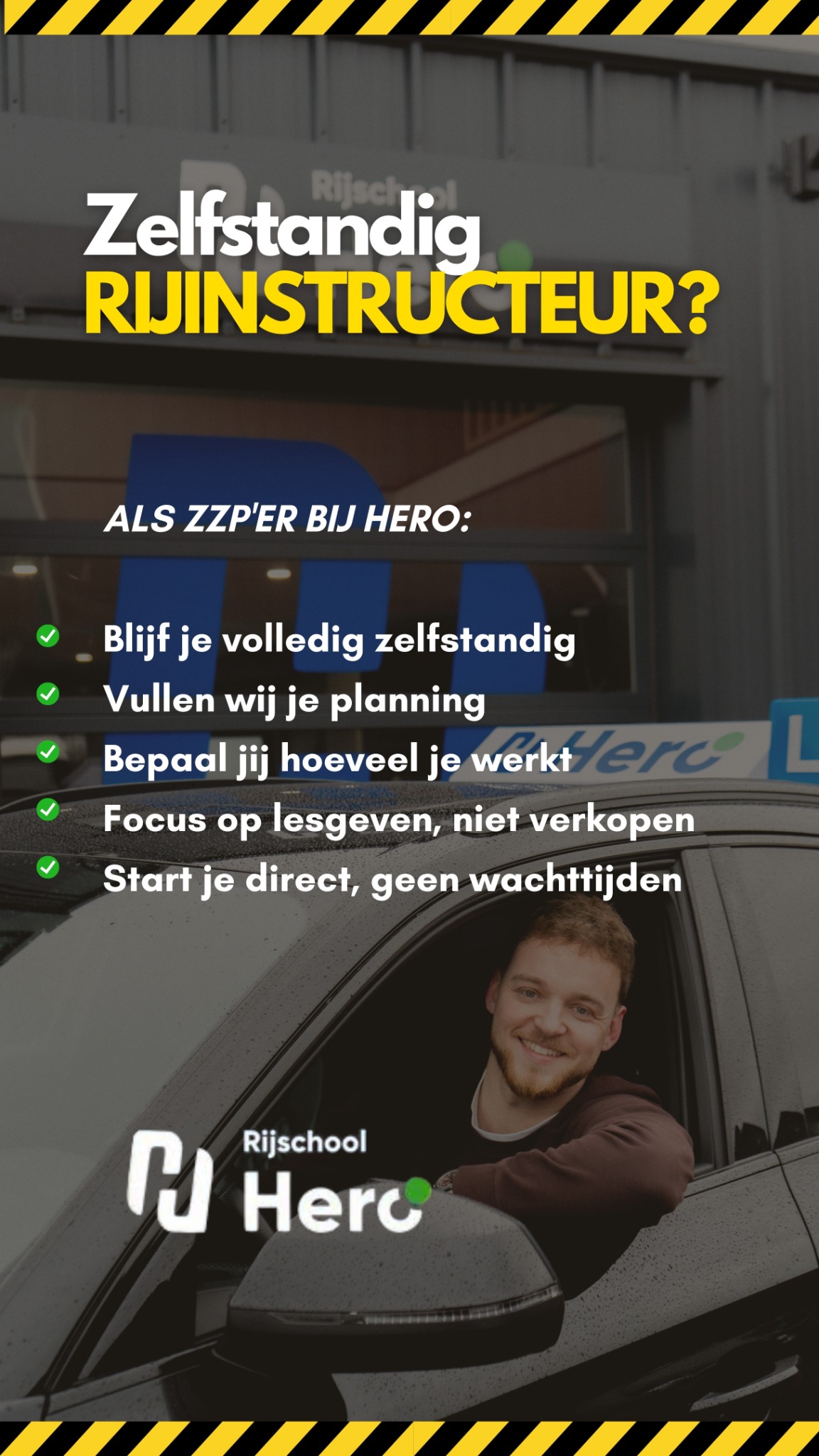 Rijschool Hero Facebook ad from Mar 14, 2026