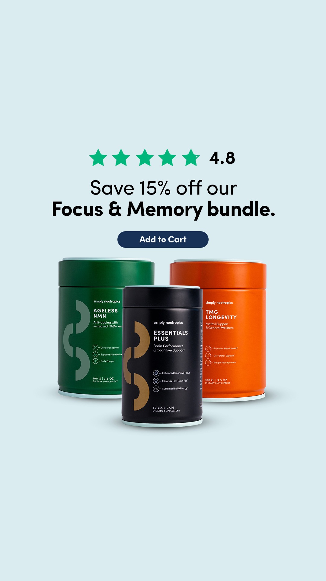 Simply Nootropics Facebook ad