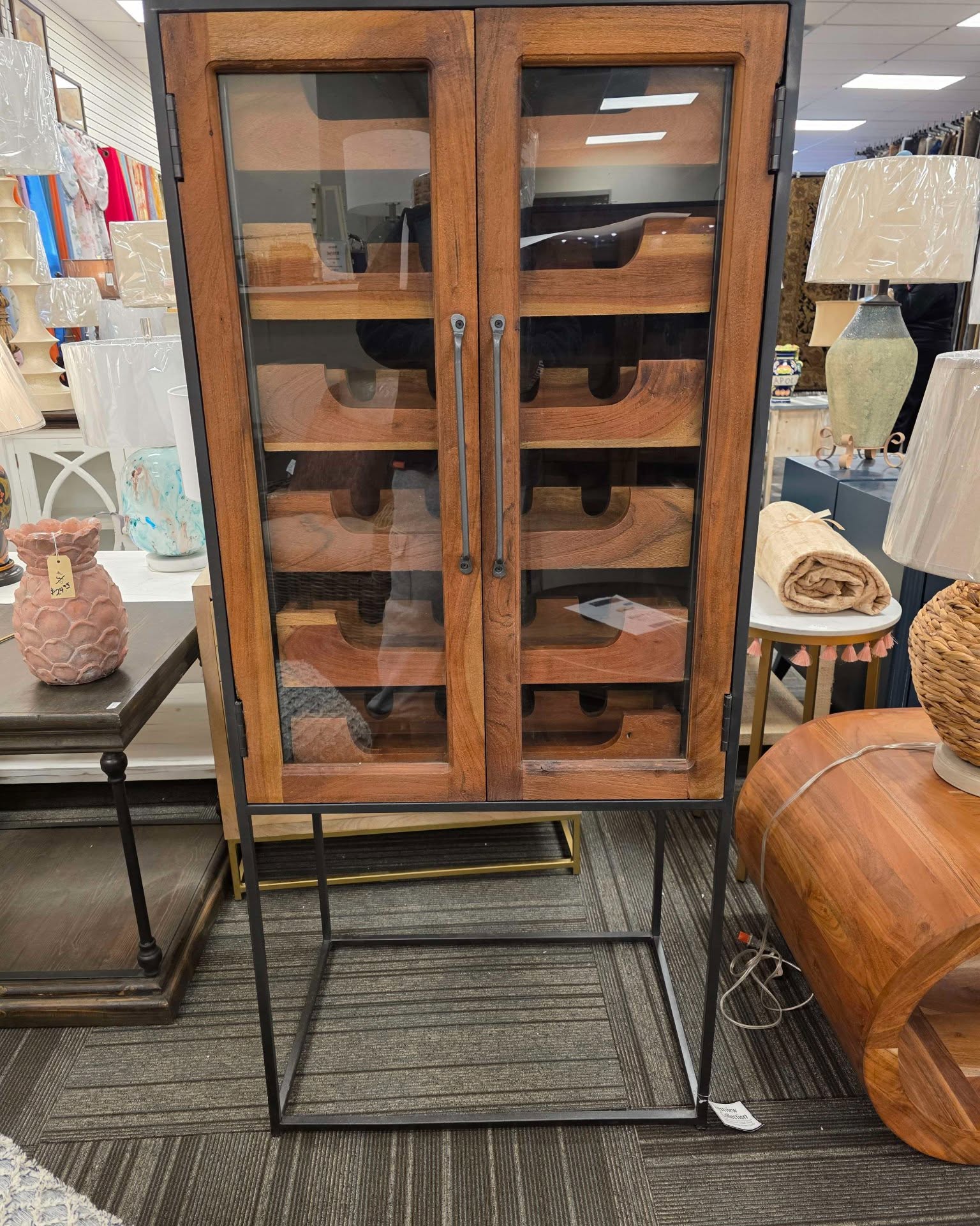 Samuel Michael McDonough Facebook ad: Brand New Never Used Wine Cabinet
