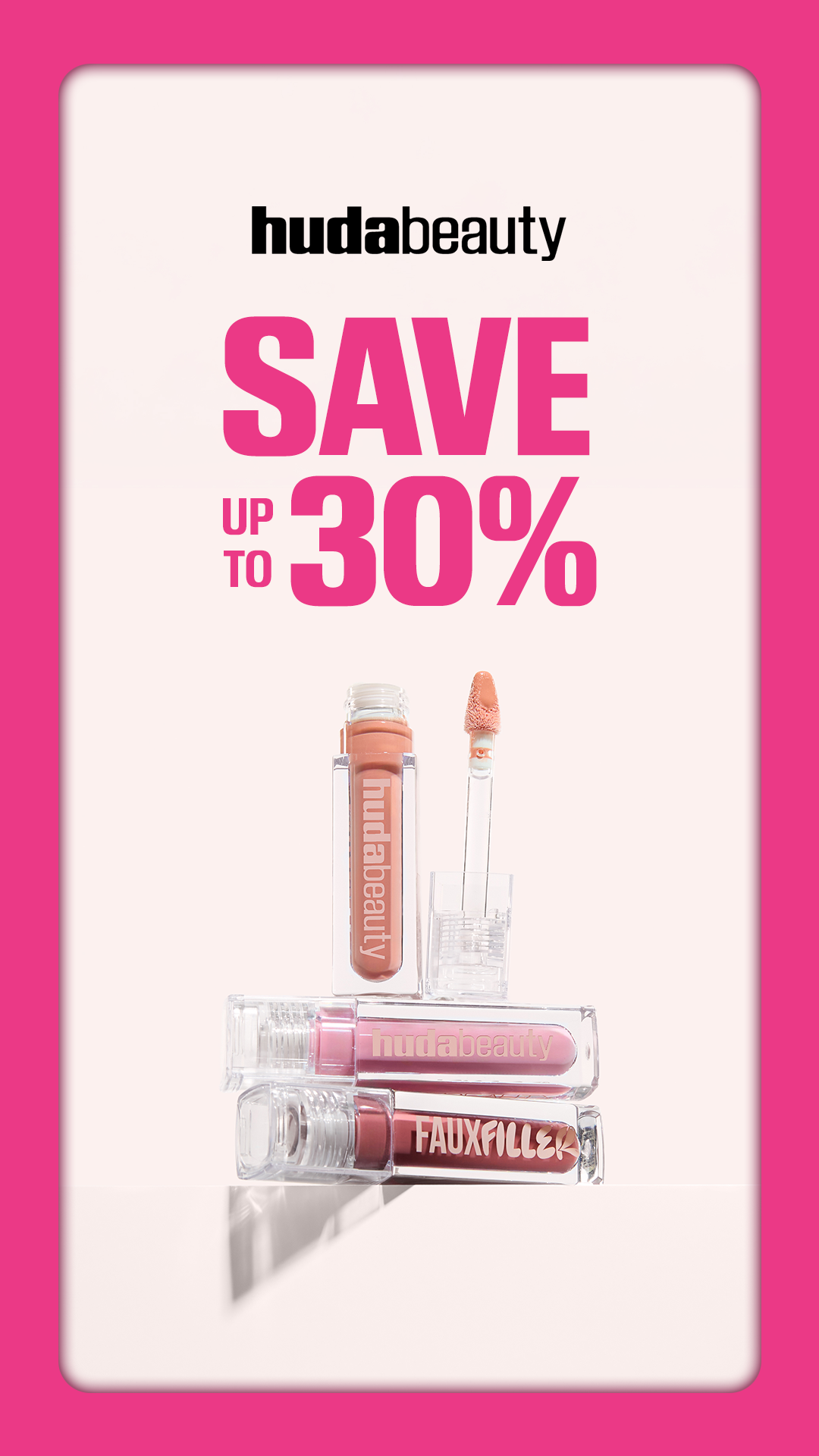 Huda Beauty Facebook ad