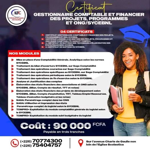 L'Africaine de la Formation  Facebook ad
