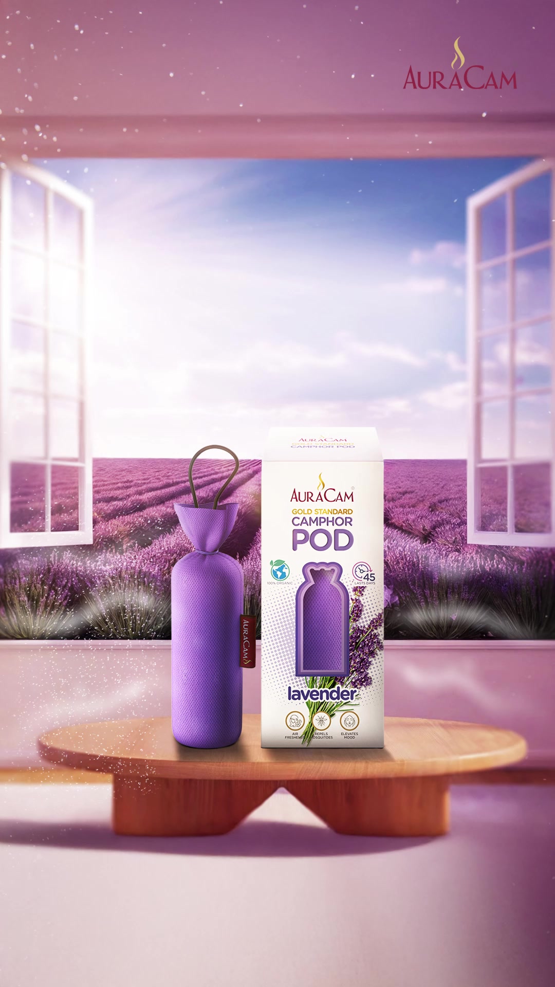 Auracam Camphor Facebook ad: Freshness That Travels with You