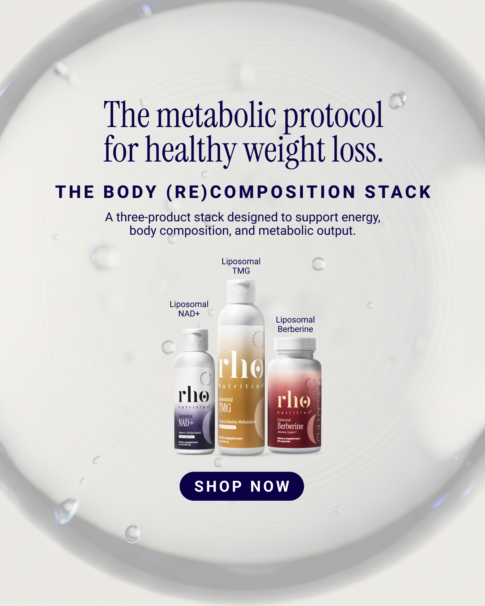 Rho Nutrition Facebook ad