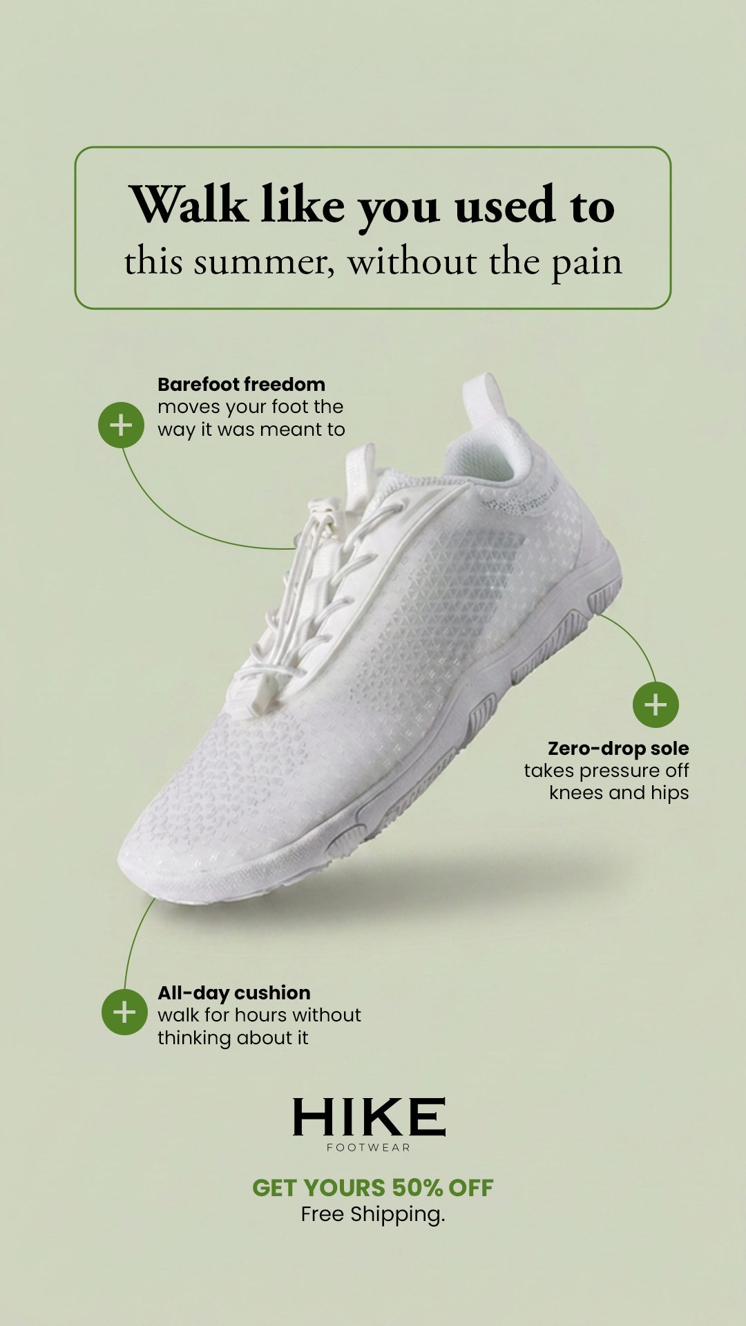 HIKE Footwear Facebook ad