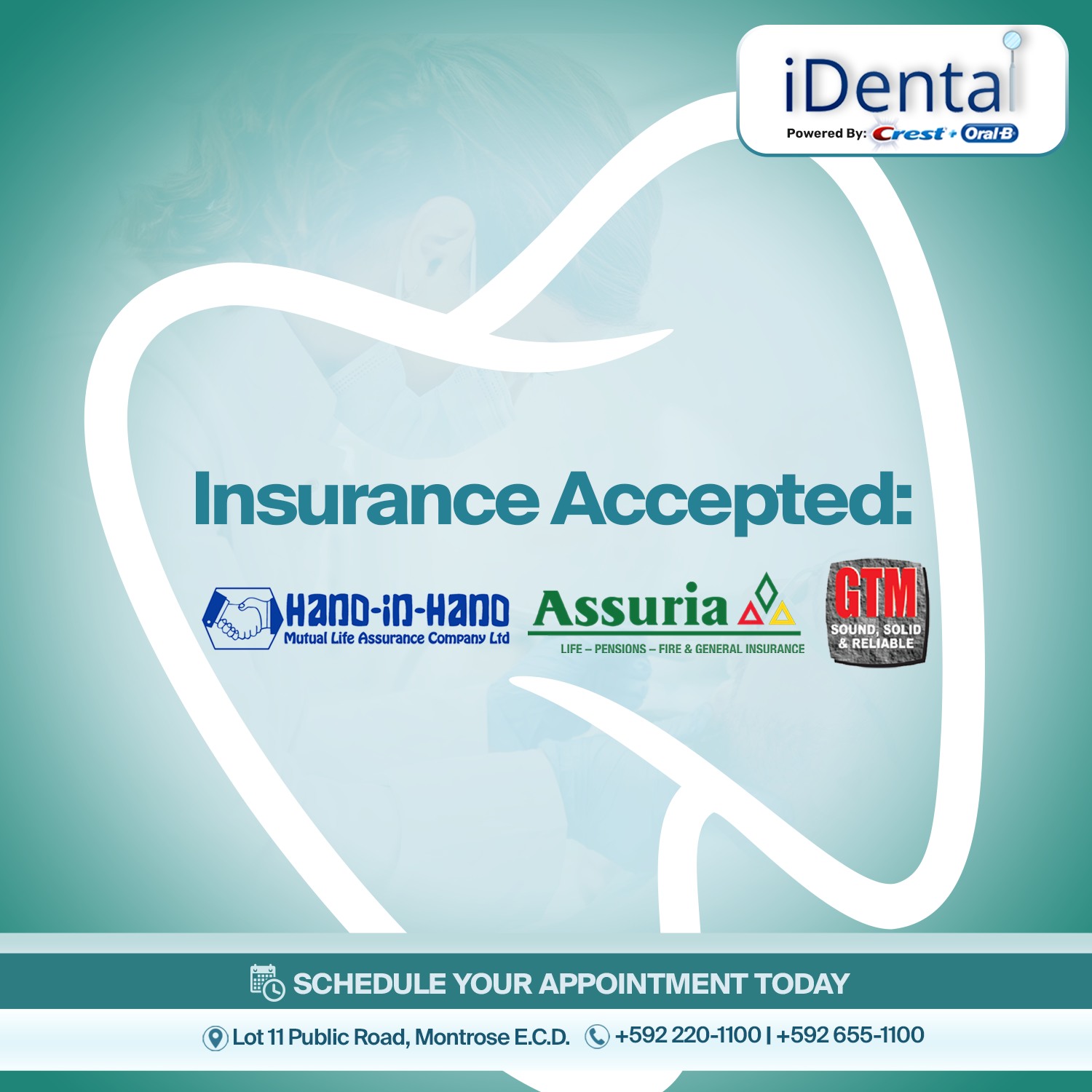 iDental Inc. Facebook ad: Healthy smiles start with a plan or Protect…
