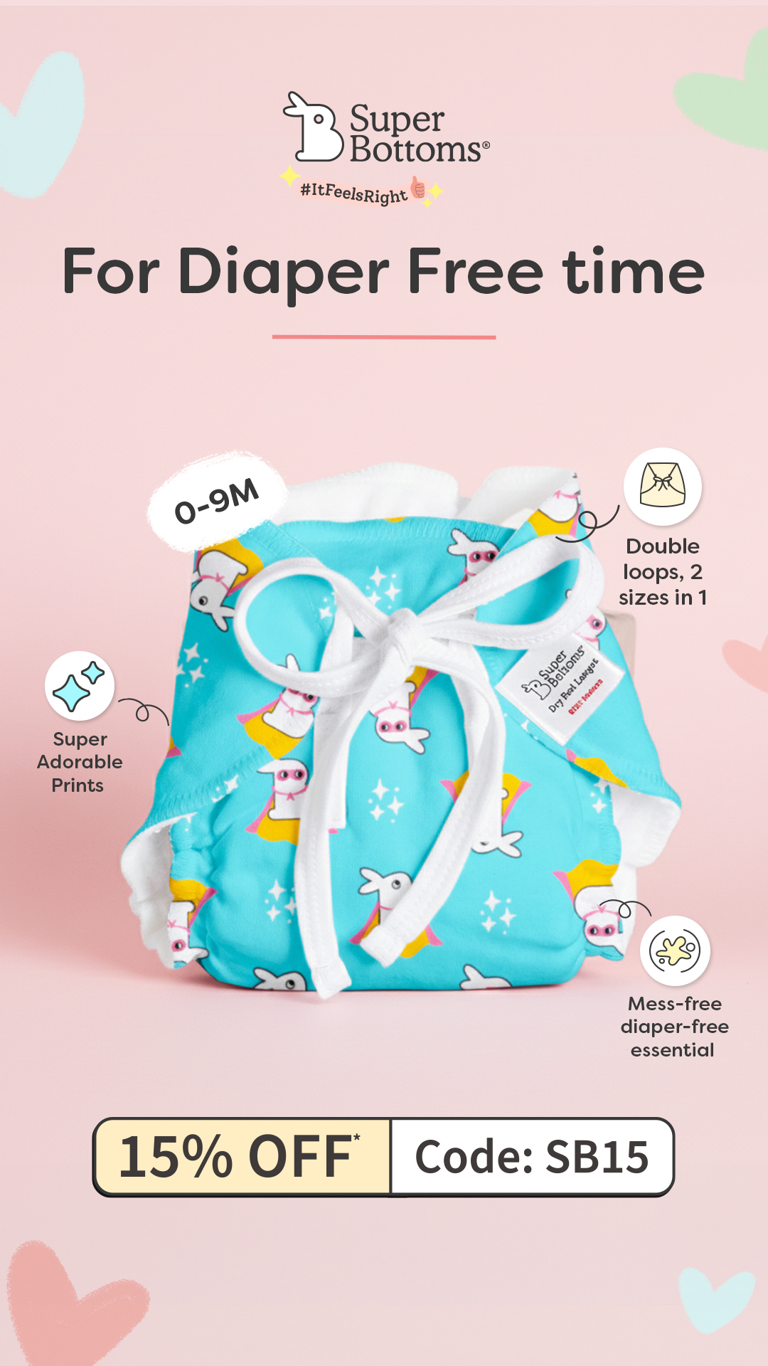 Superbottoms Facebook ad