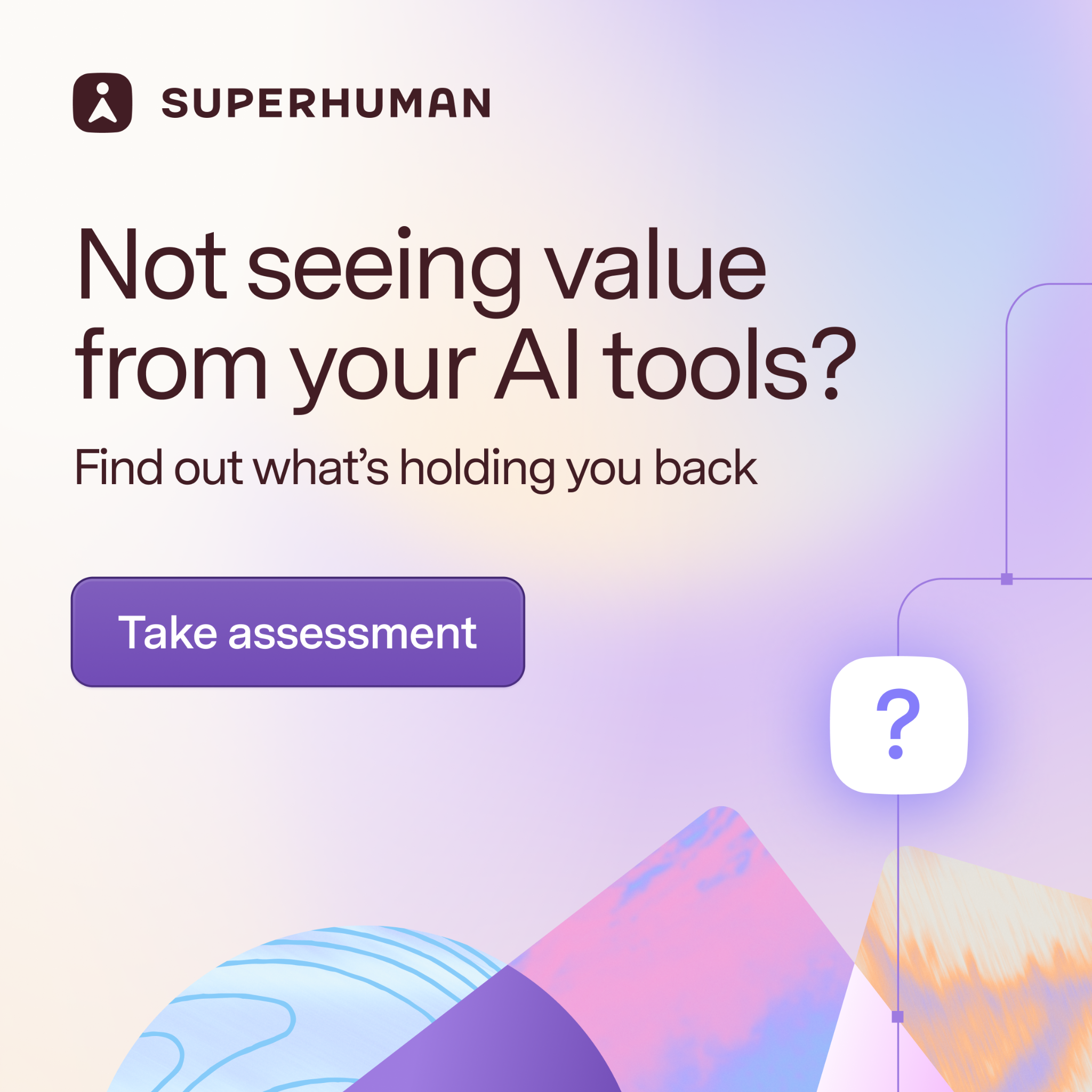 Superhuman Facebook ad