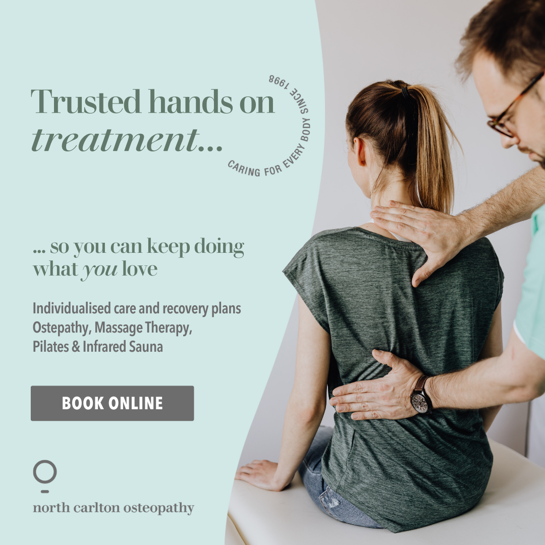 North Carlton Osteopathy Facebook ad