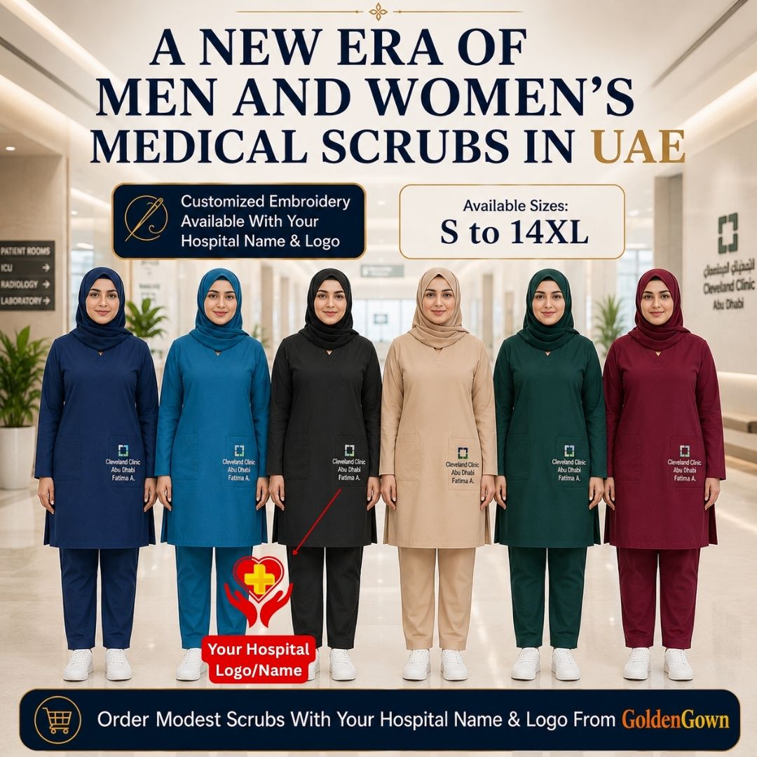 GoldenGown Hospital Clothes Facebook ad