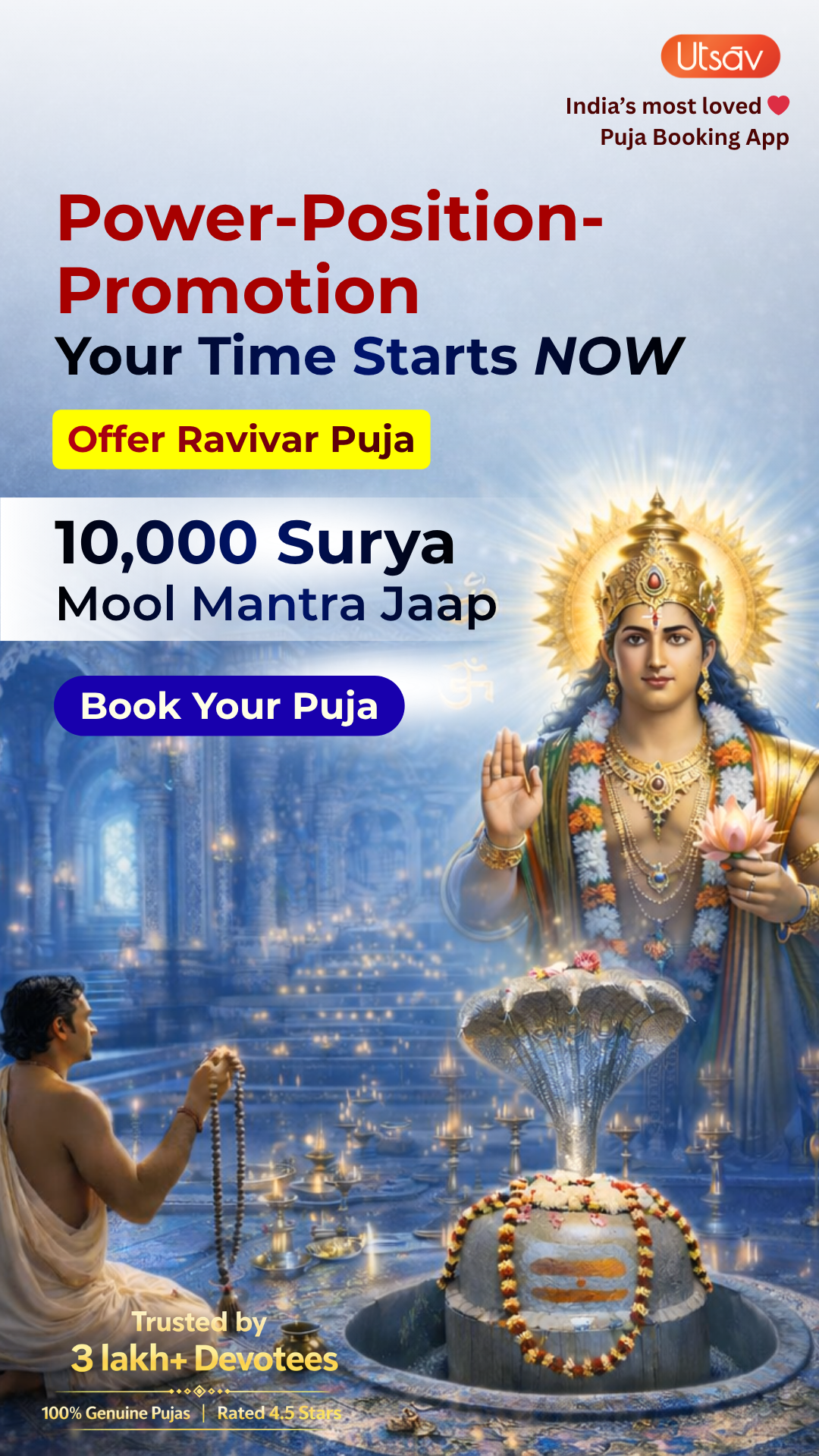 Utsav App Pujas Facebook ad