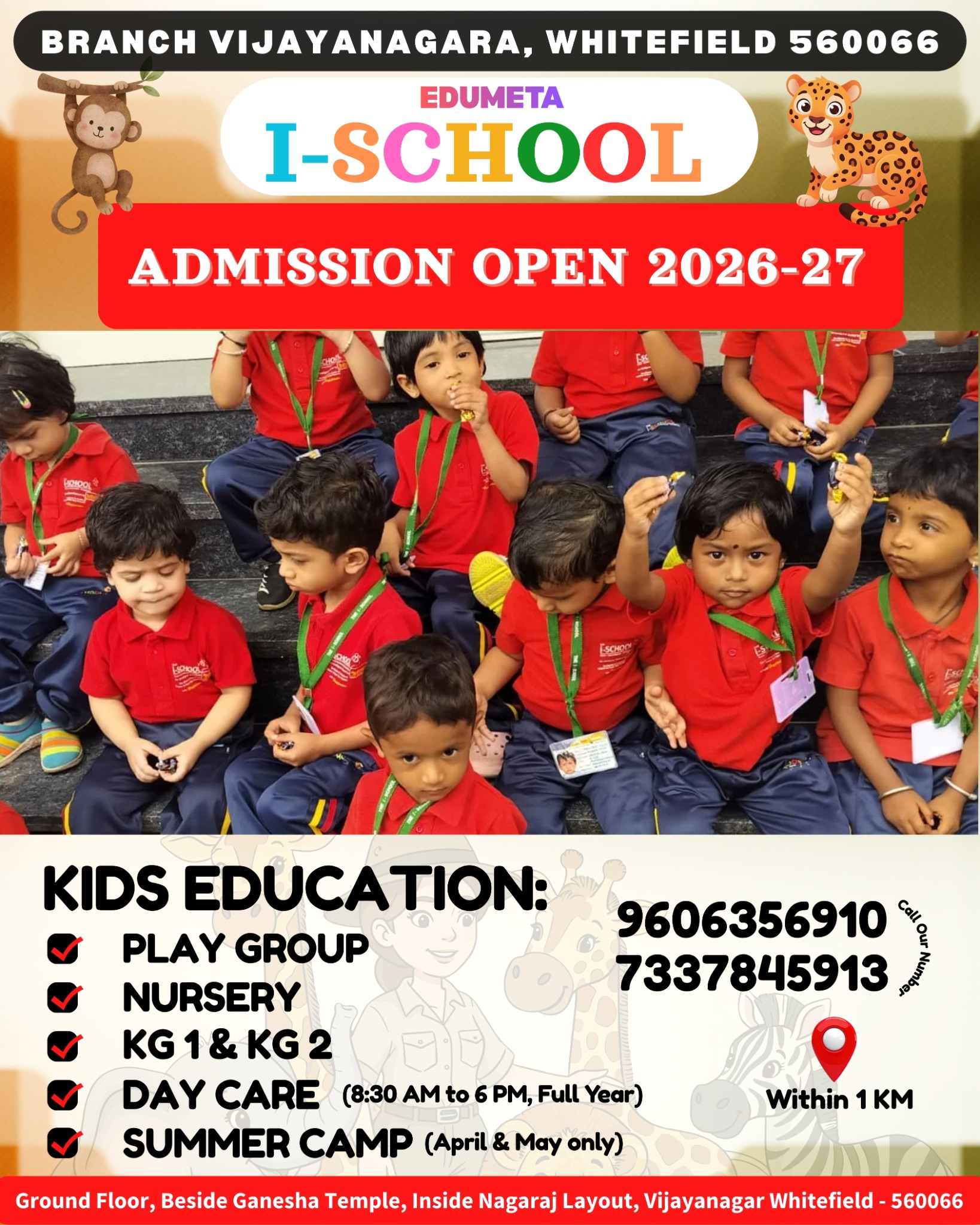 I-School PreSchool, Vijaya Nagar Whitefield 560066 Facebook ad: Best Pre-Primary School @ Vijayanagar, Whitefield 560066