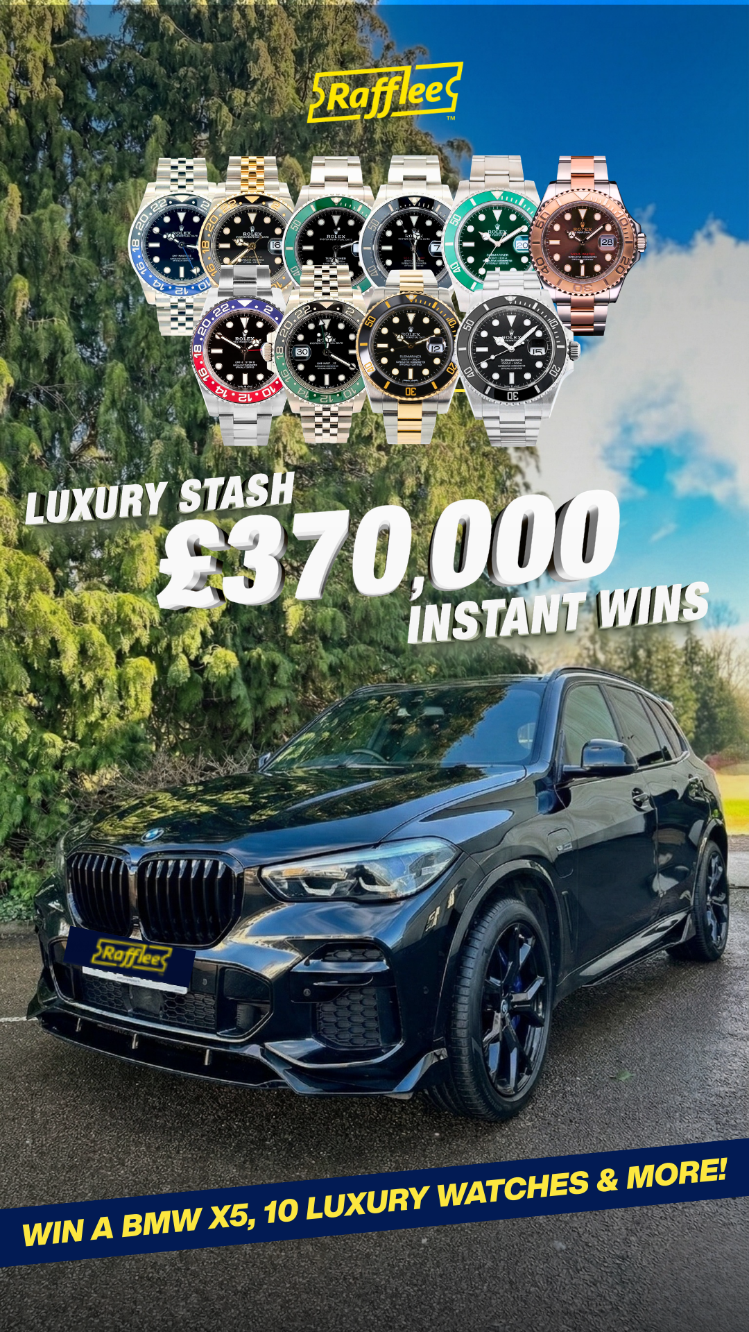 Rafflee Facebook ad