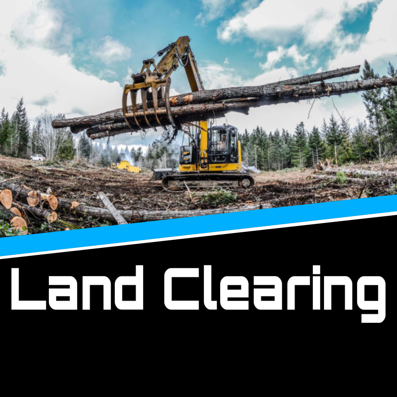 New Services Excavation Facebook ad: If your property is overgrown, it’s not usable.