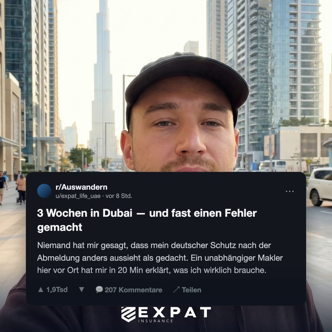 Expat Insurance Facebook ad from May 18, 2026