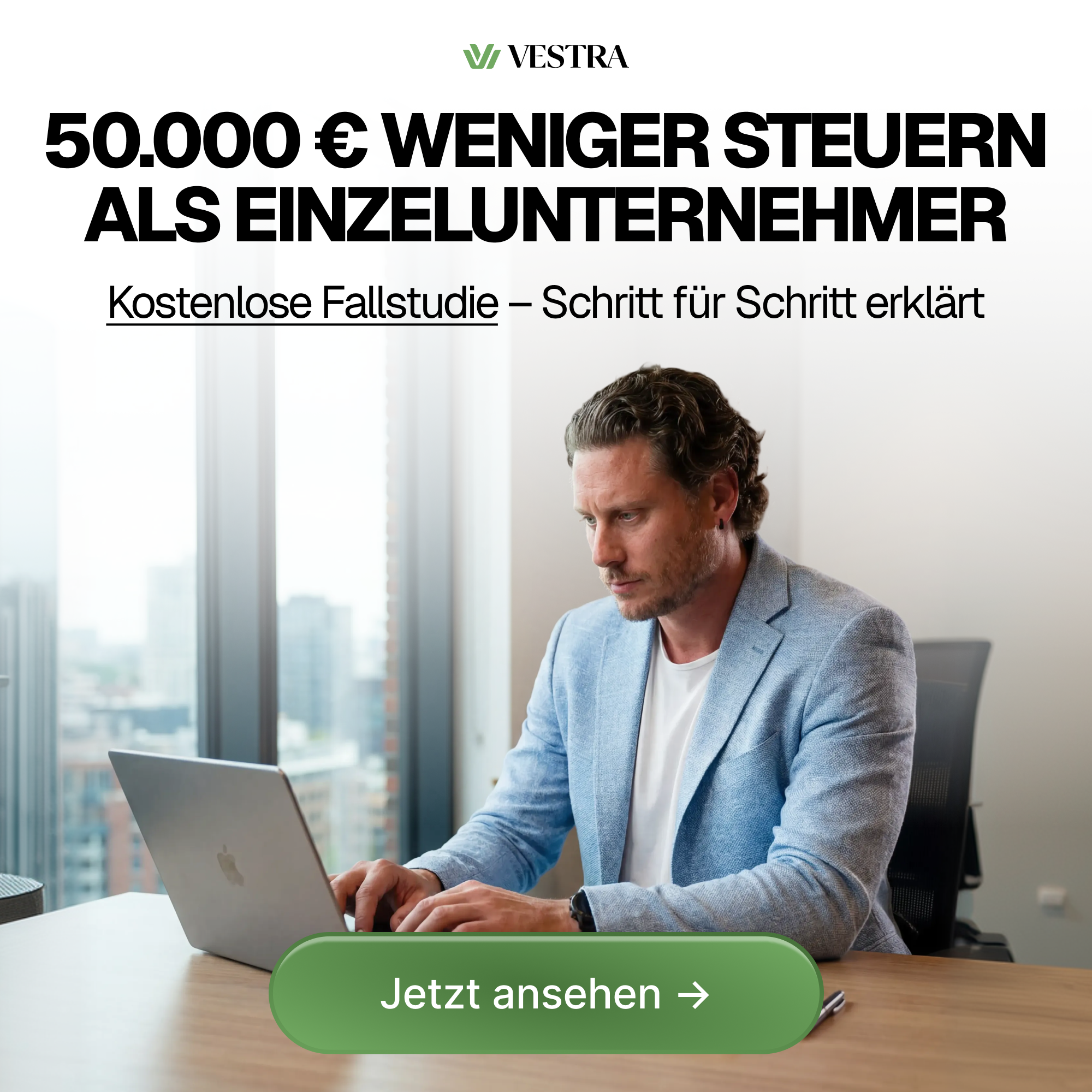 Marvin Großkrueger Facebook ad: Finde heraus, wie viel Steuer du legal sparen könntest