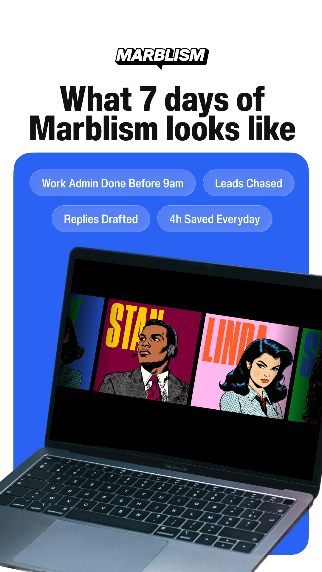 Marblism Facebook ad