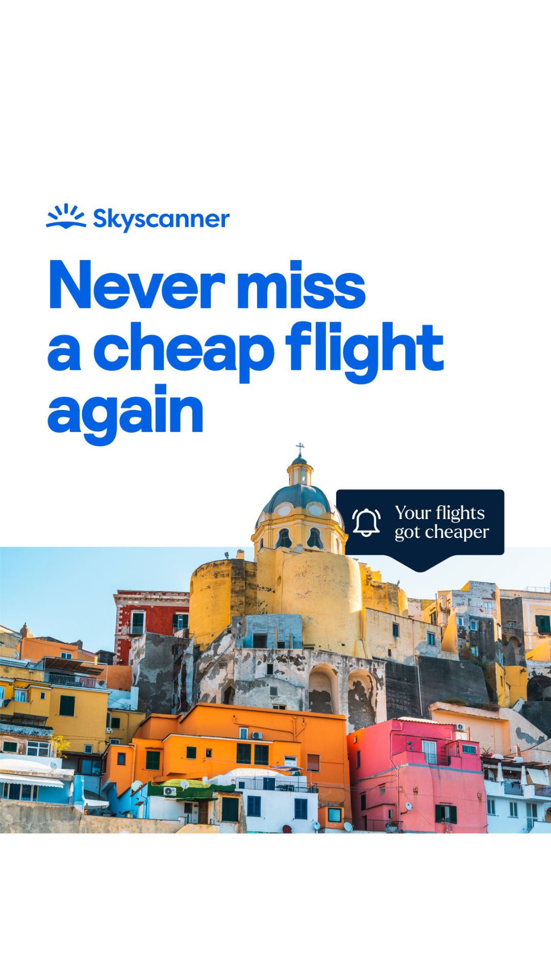 Skyscanner Facebook ad: Get the best deal for you.