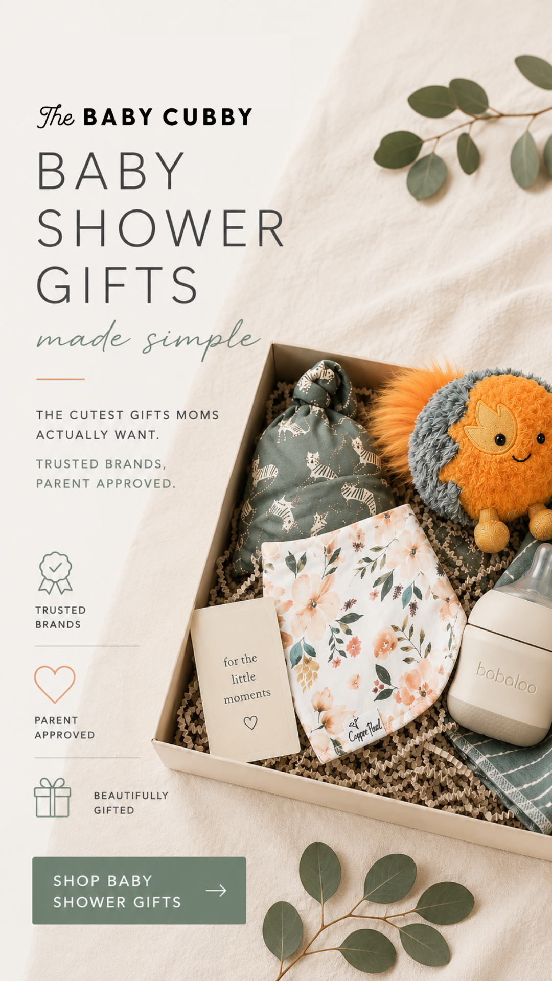 The Baby Cubby Facebook ad