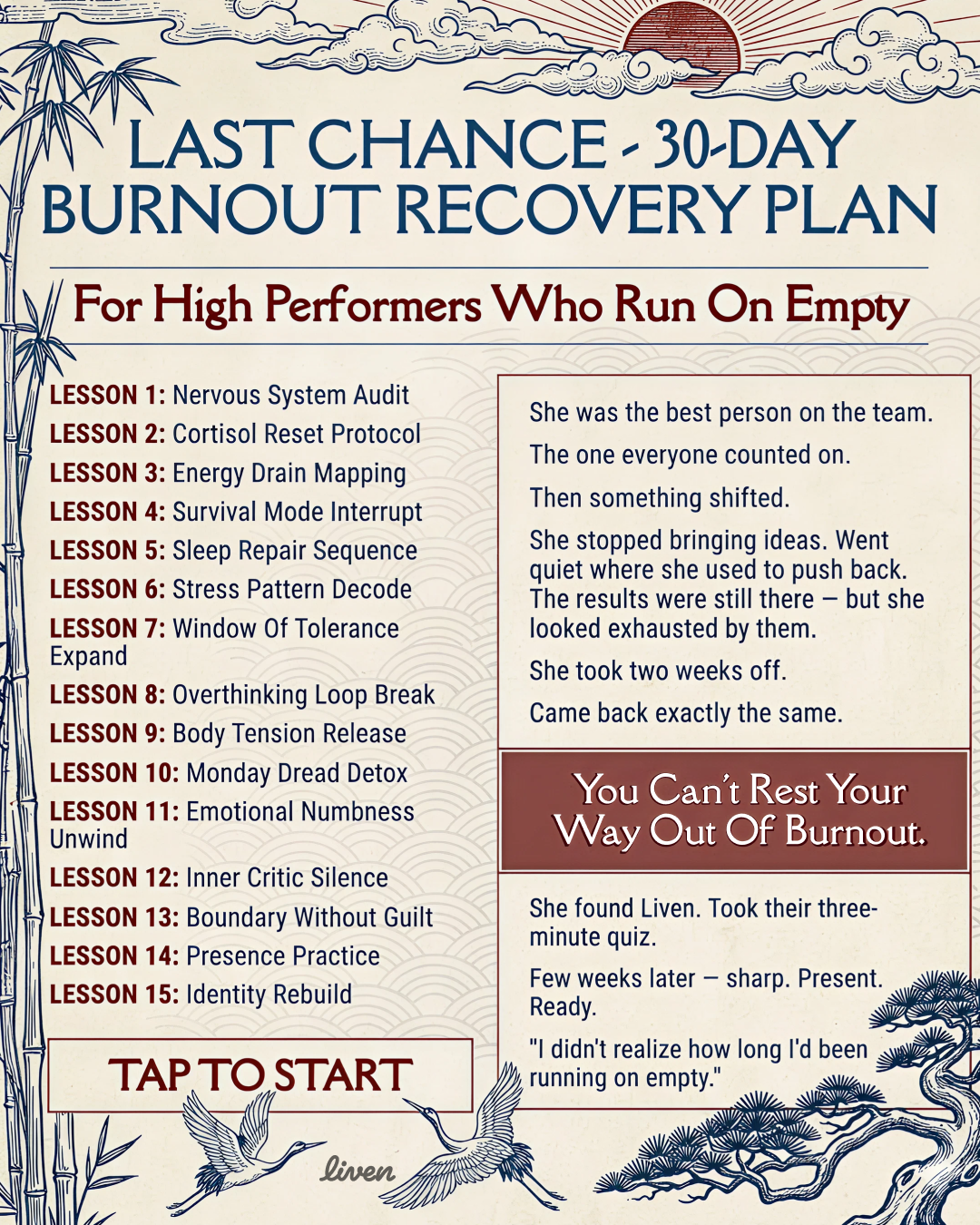 Liven: Self-Discovery Community Facebook ad