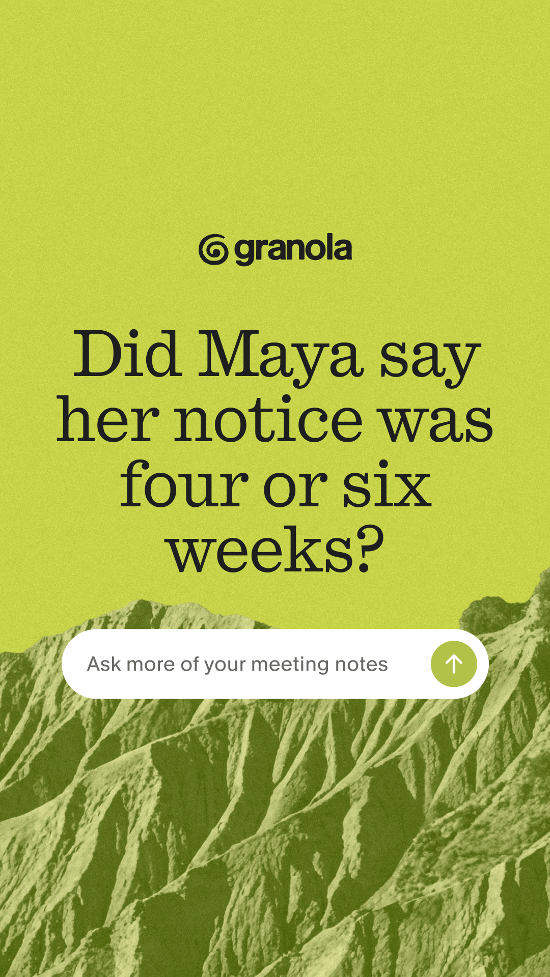 Granola ai Facebook ad